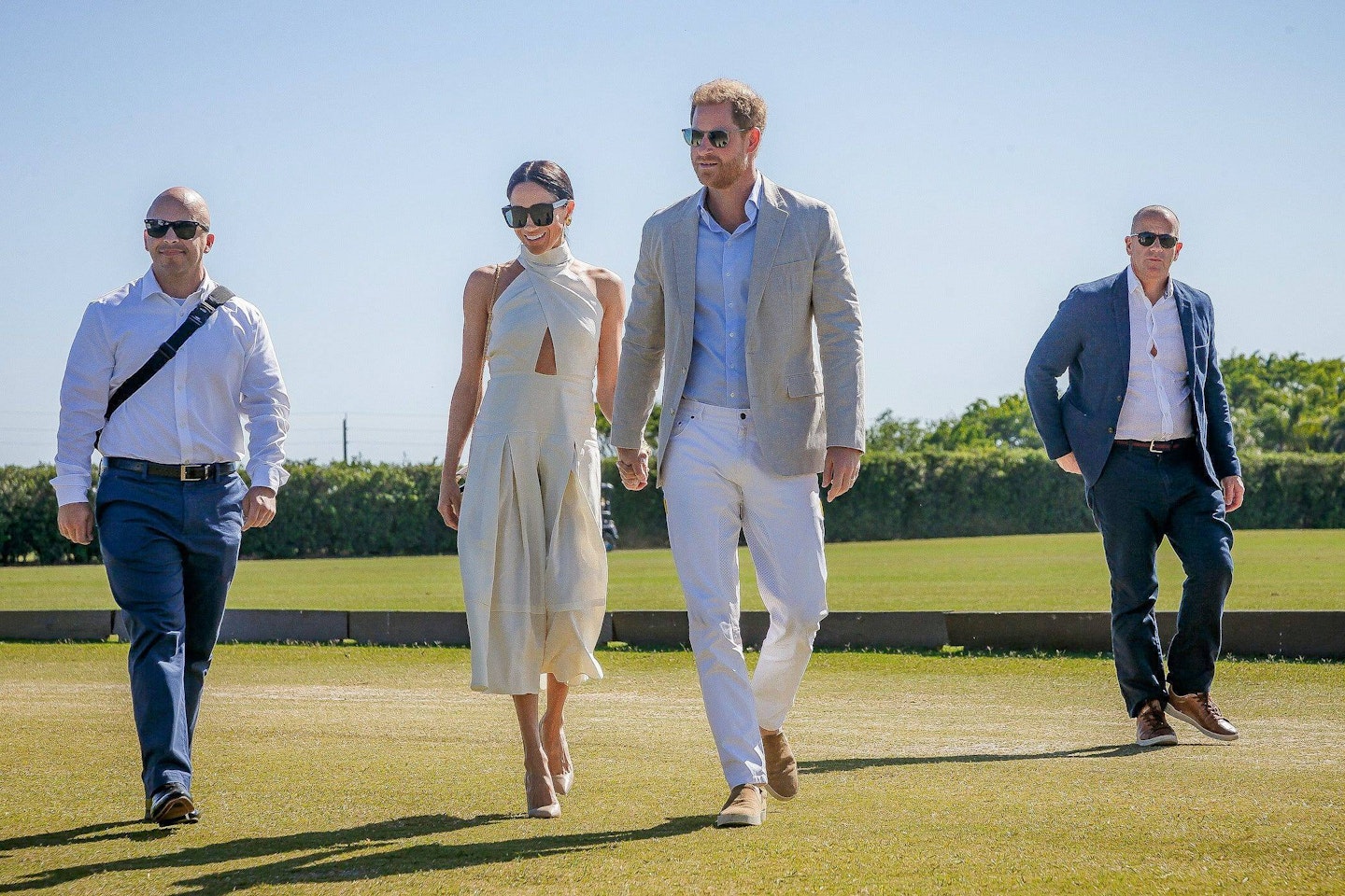 Meghan Markle and Prince Harry at Grand Champions Polo in April 2024