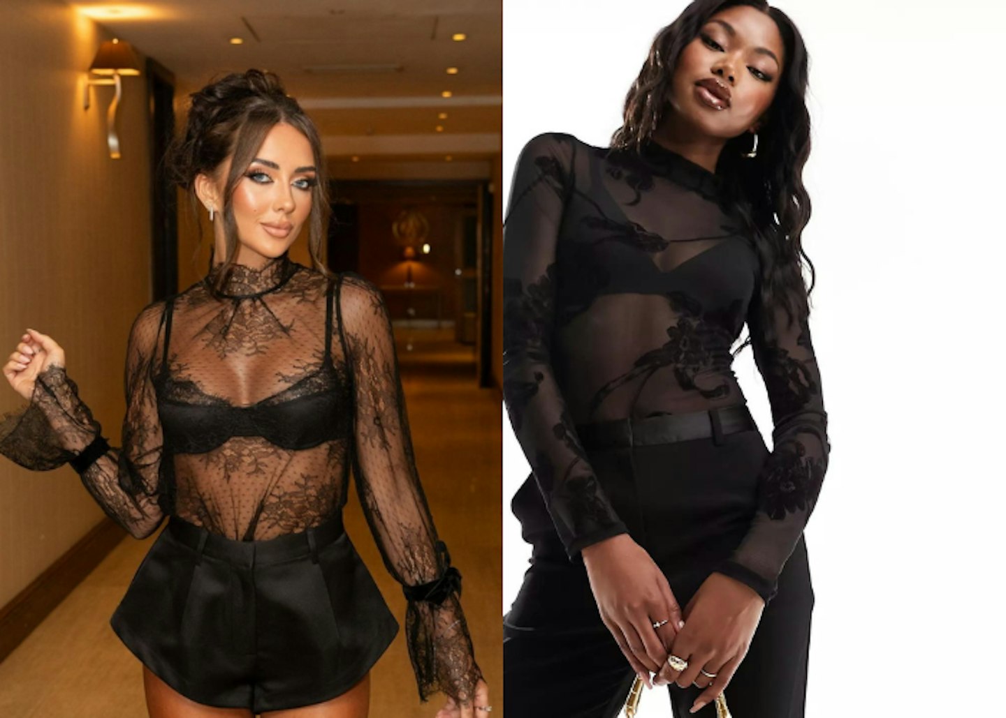 Jess' Lace Mesh Top