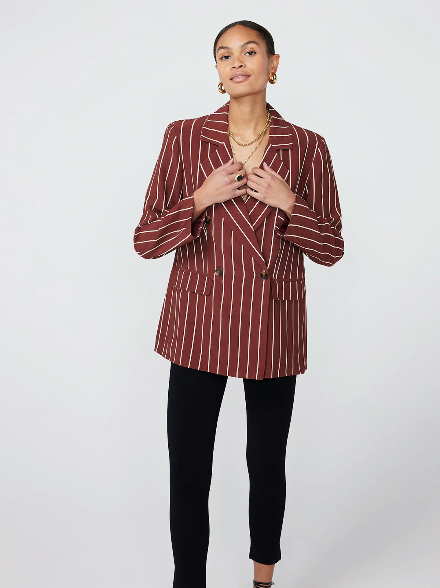 Kitri Red Stripe Blazer