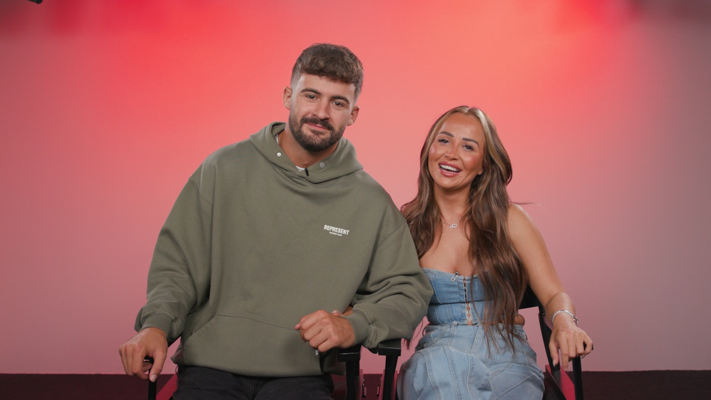 love island's nicole and ciaran in heat's studios