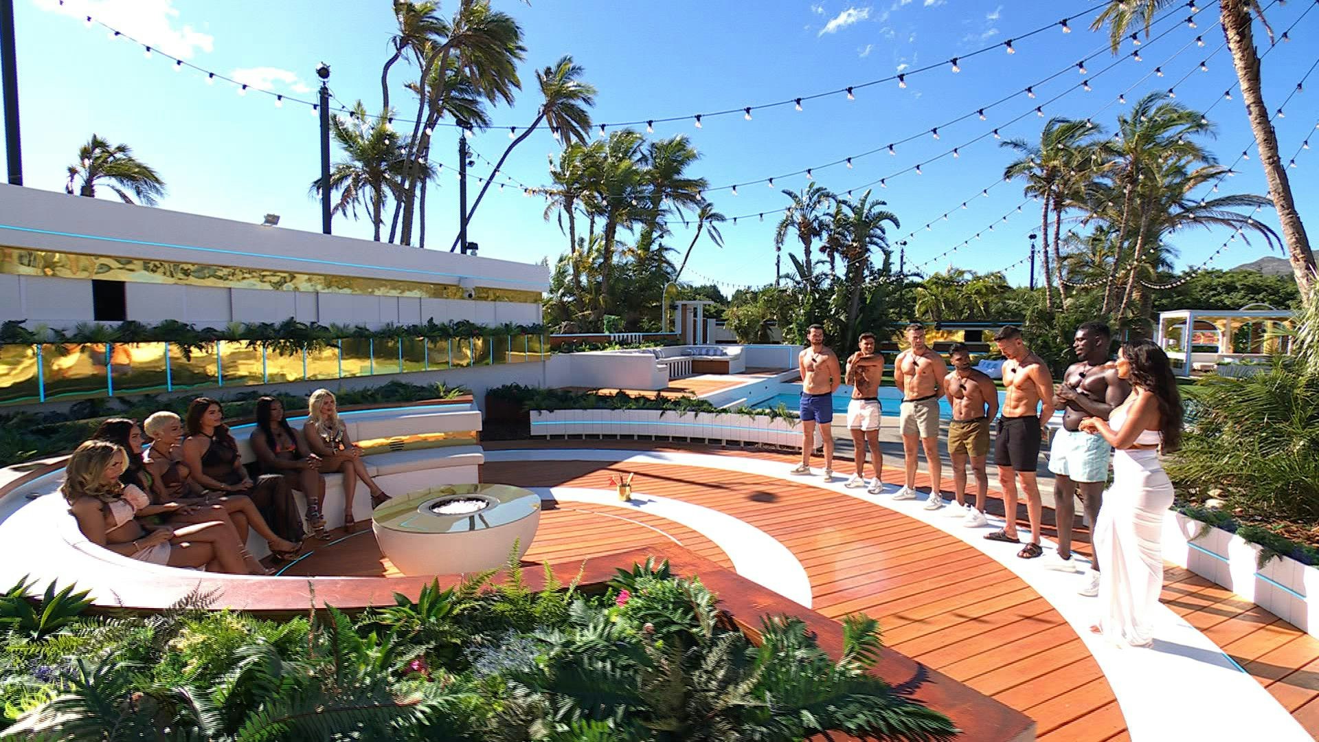 Love Island fire pit