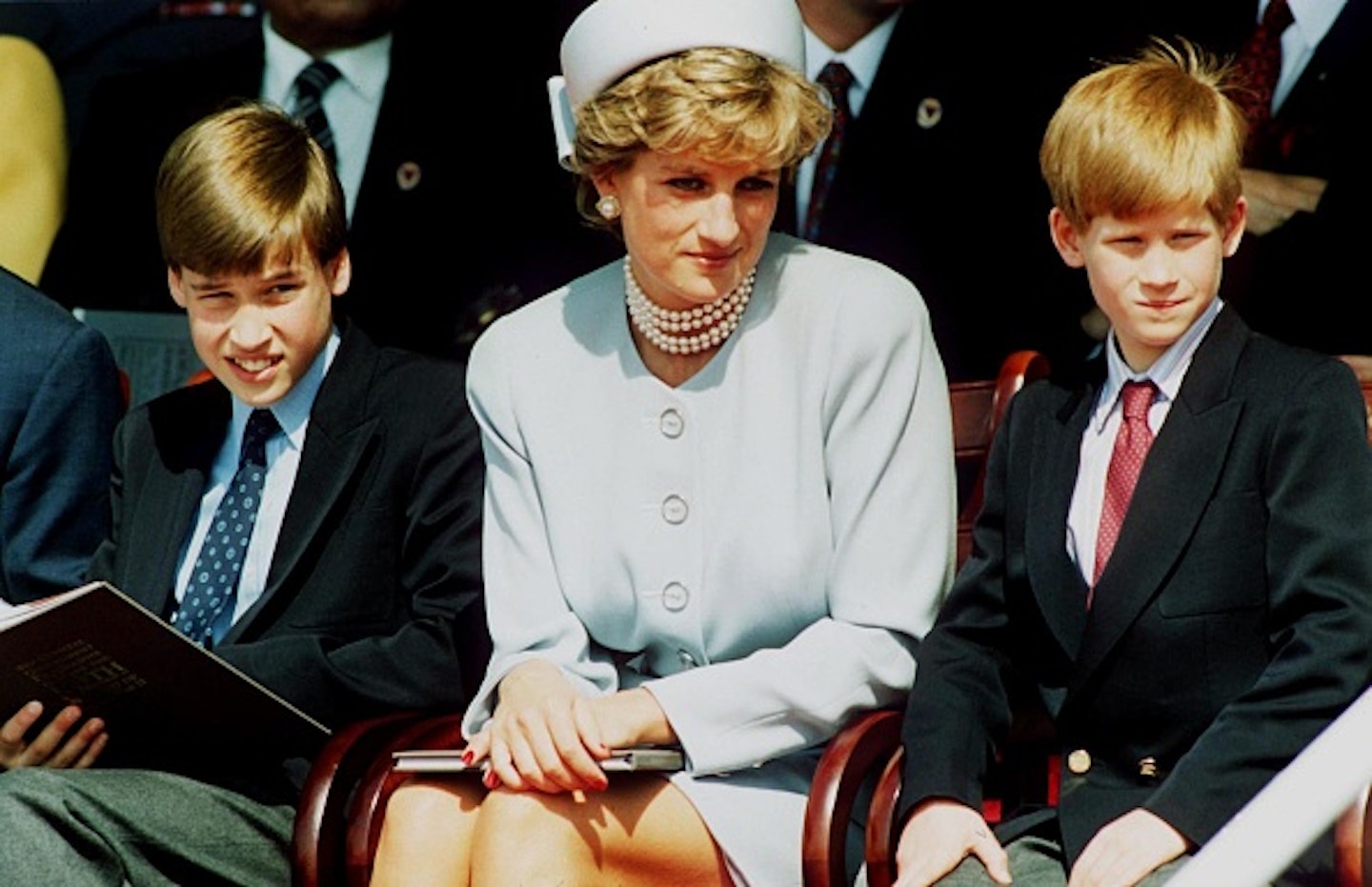 Diana with sons William and Harry in 1995