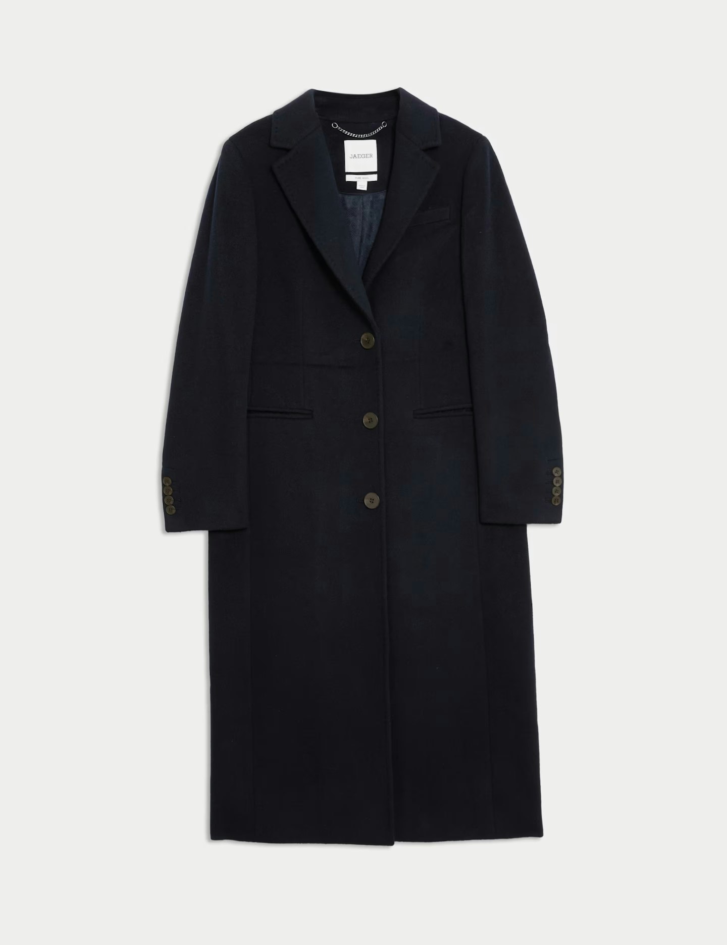 Jaeger Pure Wool Longline Boyfriend Coat