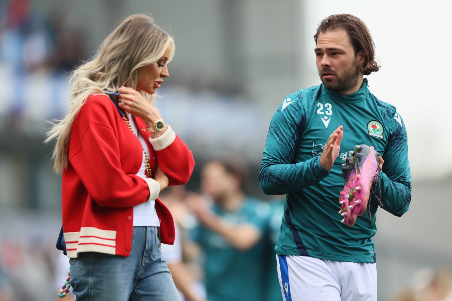 Olivia Attwood and husband Bradley Dack in April 2022