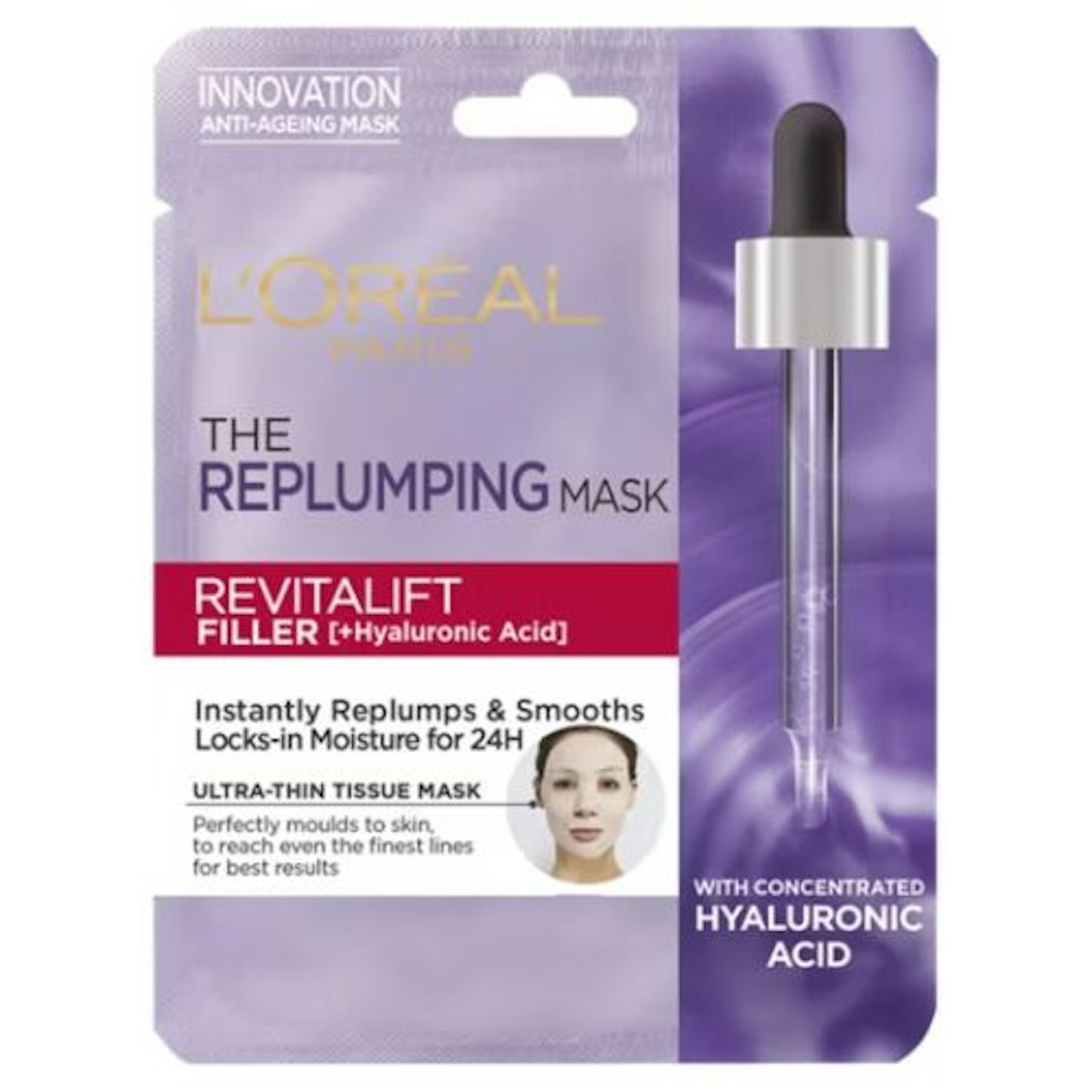 L'Oréal Paris Revitalift Filler Hyaluronic Acid Replumping Tissue Mask