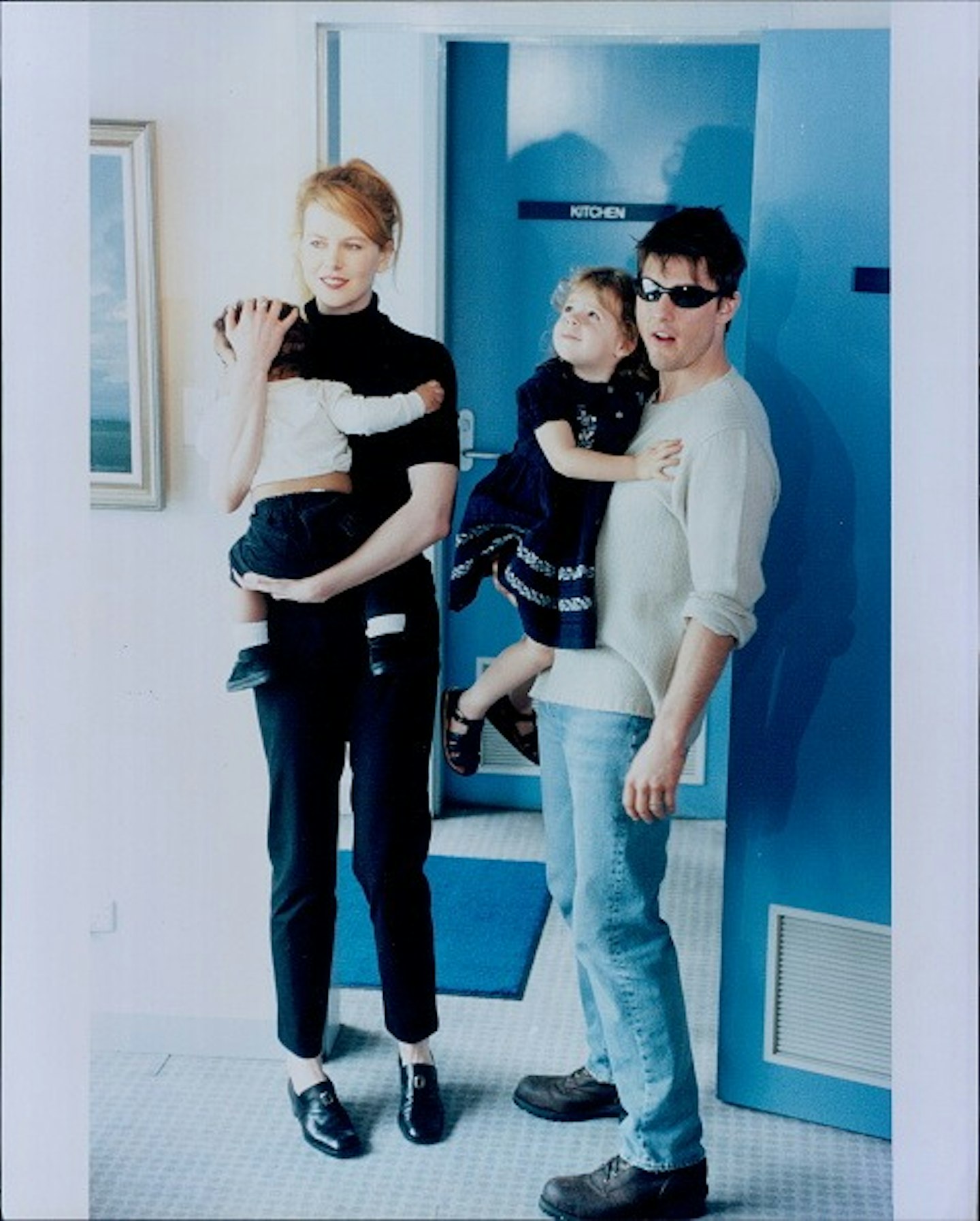 Nicole Kidman, Tom Cruise and their two adopted children