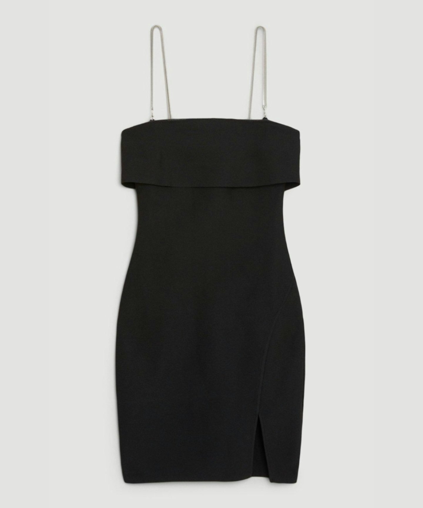 Karen Millen, Figure Form Bandage Knit Chain Strap Mini Dress