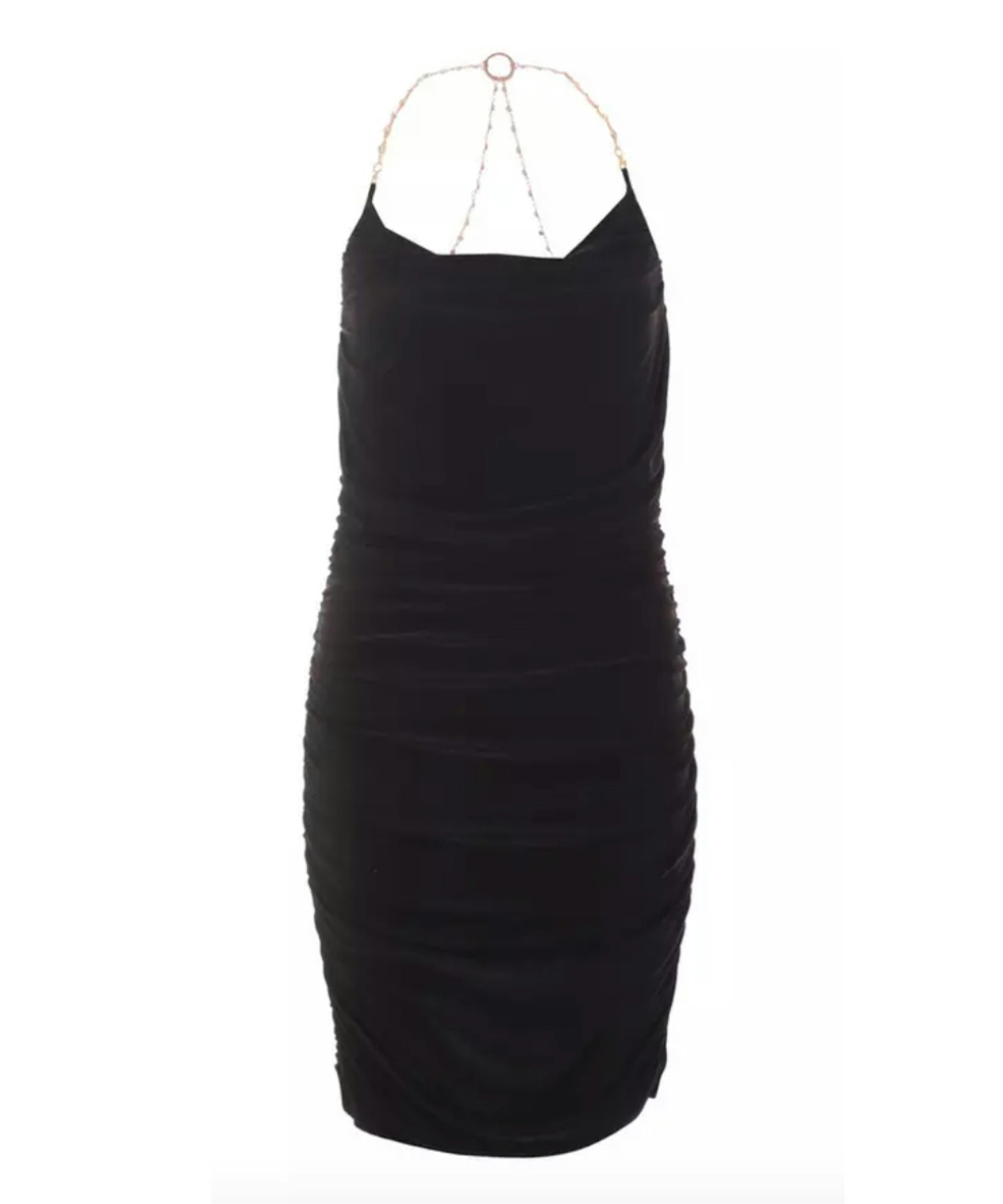 QUIZ, Black Chain Bodycon Mini Dress