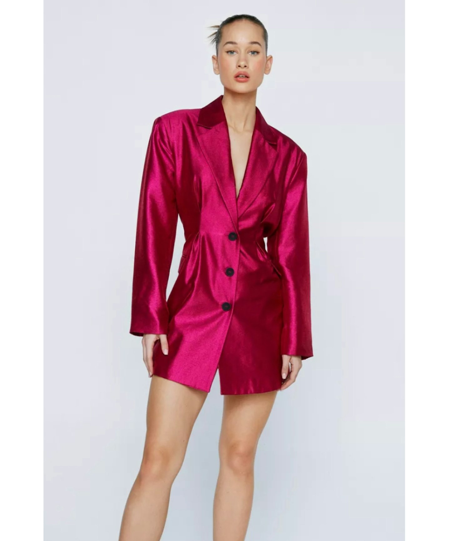 Nasty Gal, Petite Premium Tailored Blazer Dress