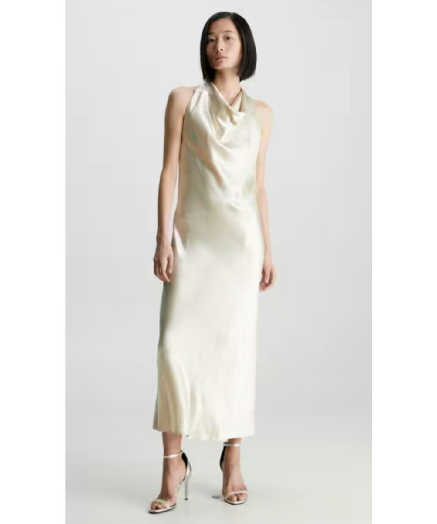 Calvin Klein Naia Shine Halterneck Dress