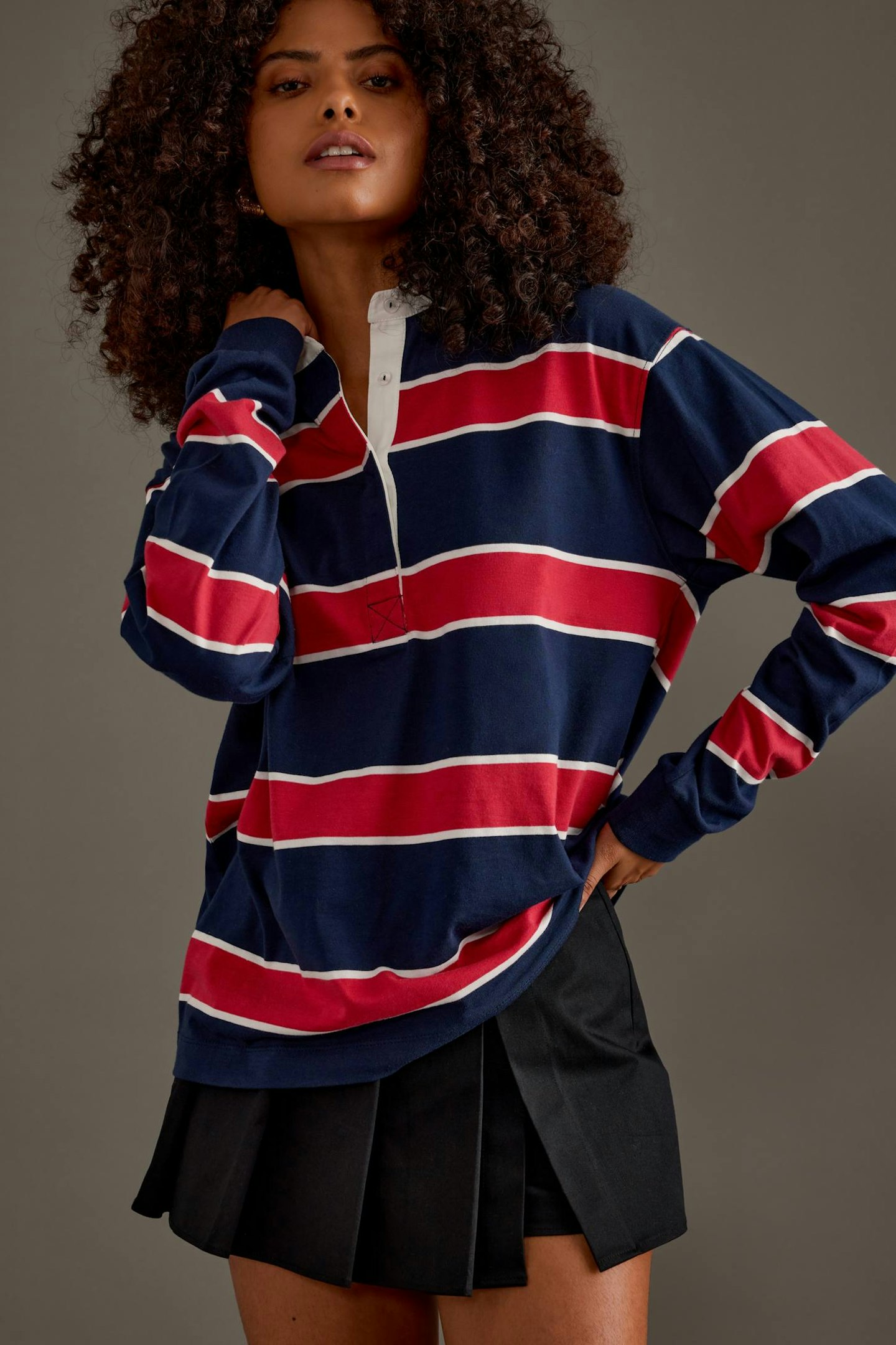 Anthropologie By Stripe Rugby Shirt