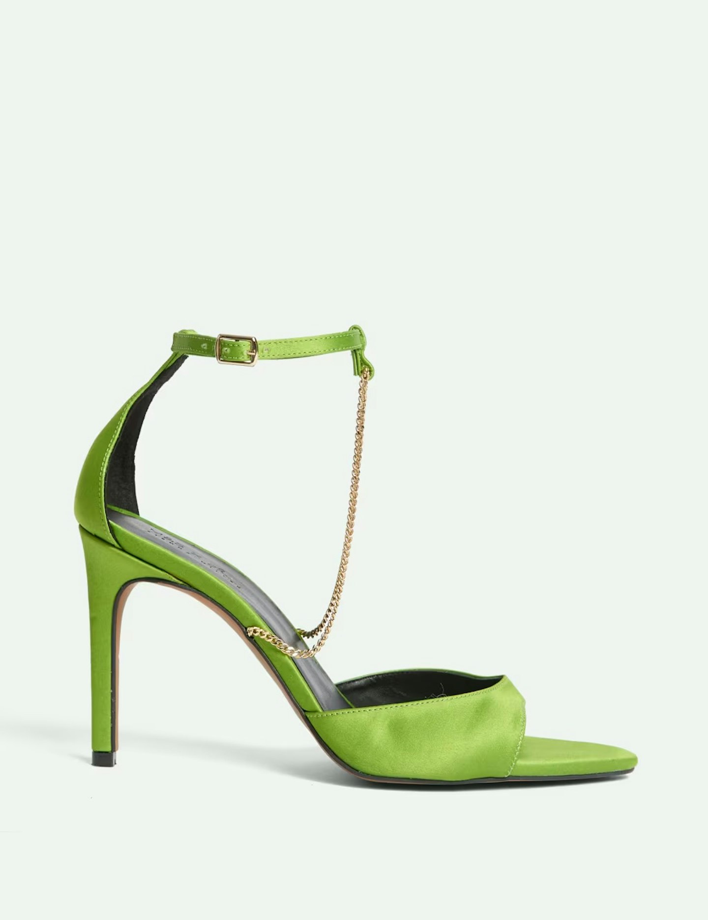 M&S X Sienna Miller chain-detail satin sandals