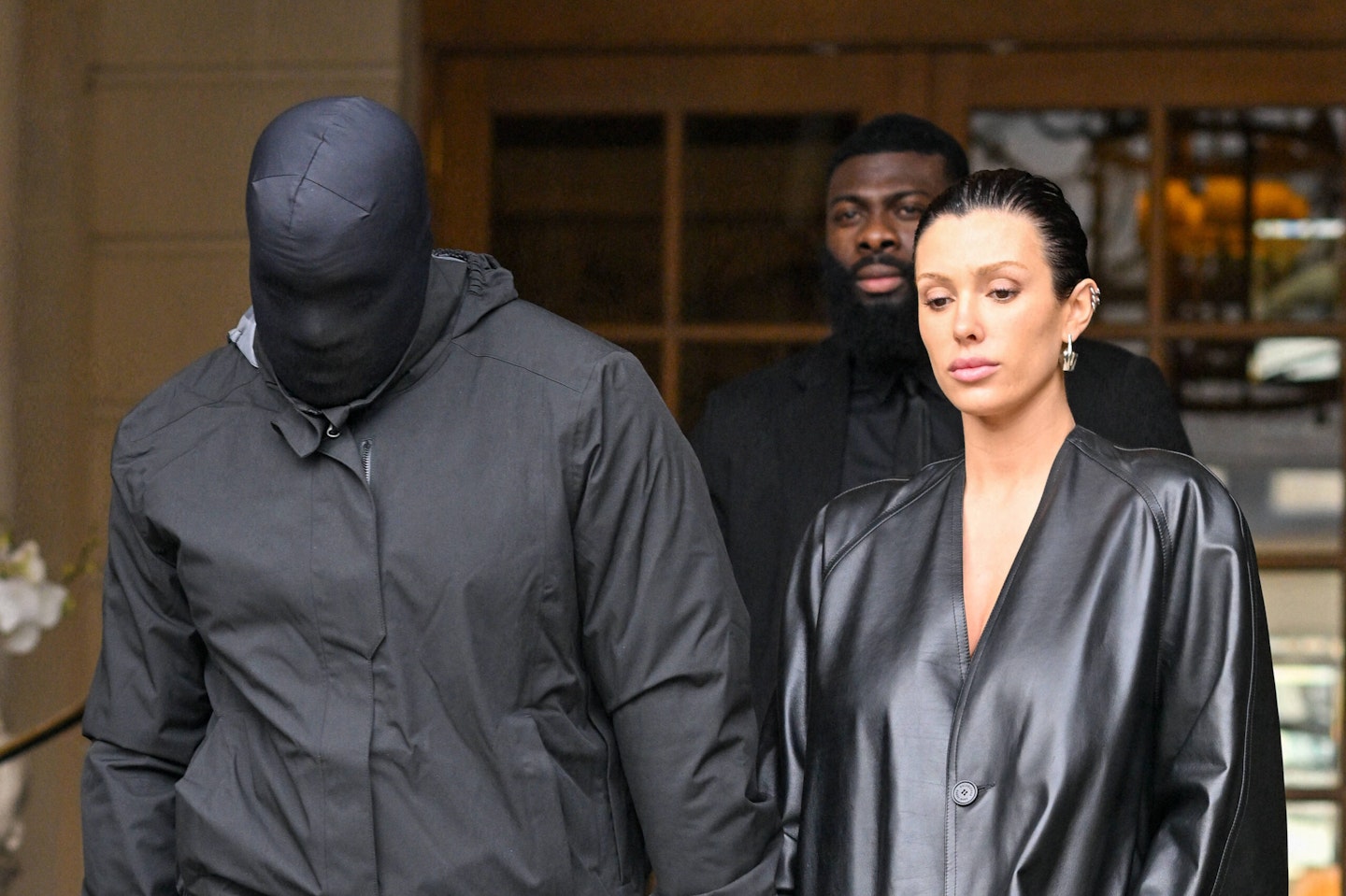 Kanye West and Bianca Censori at Paris Fashion Week February 2024