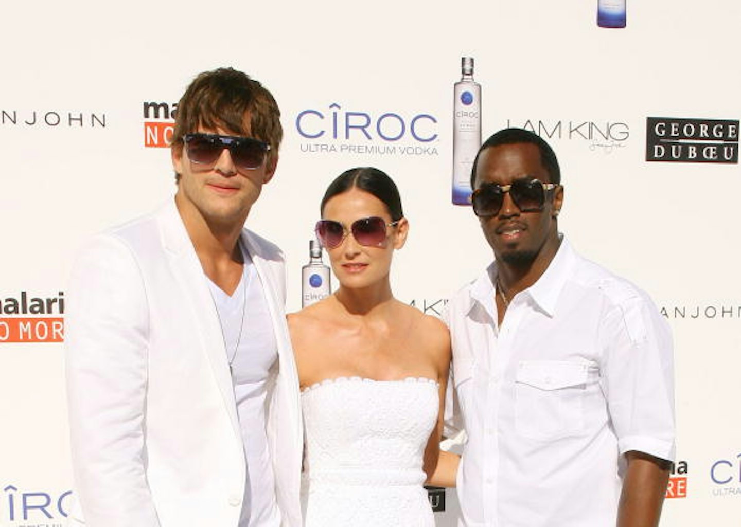 ashton kutcher, demi moore p diddy