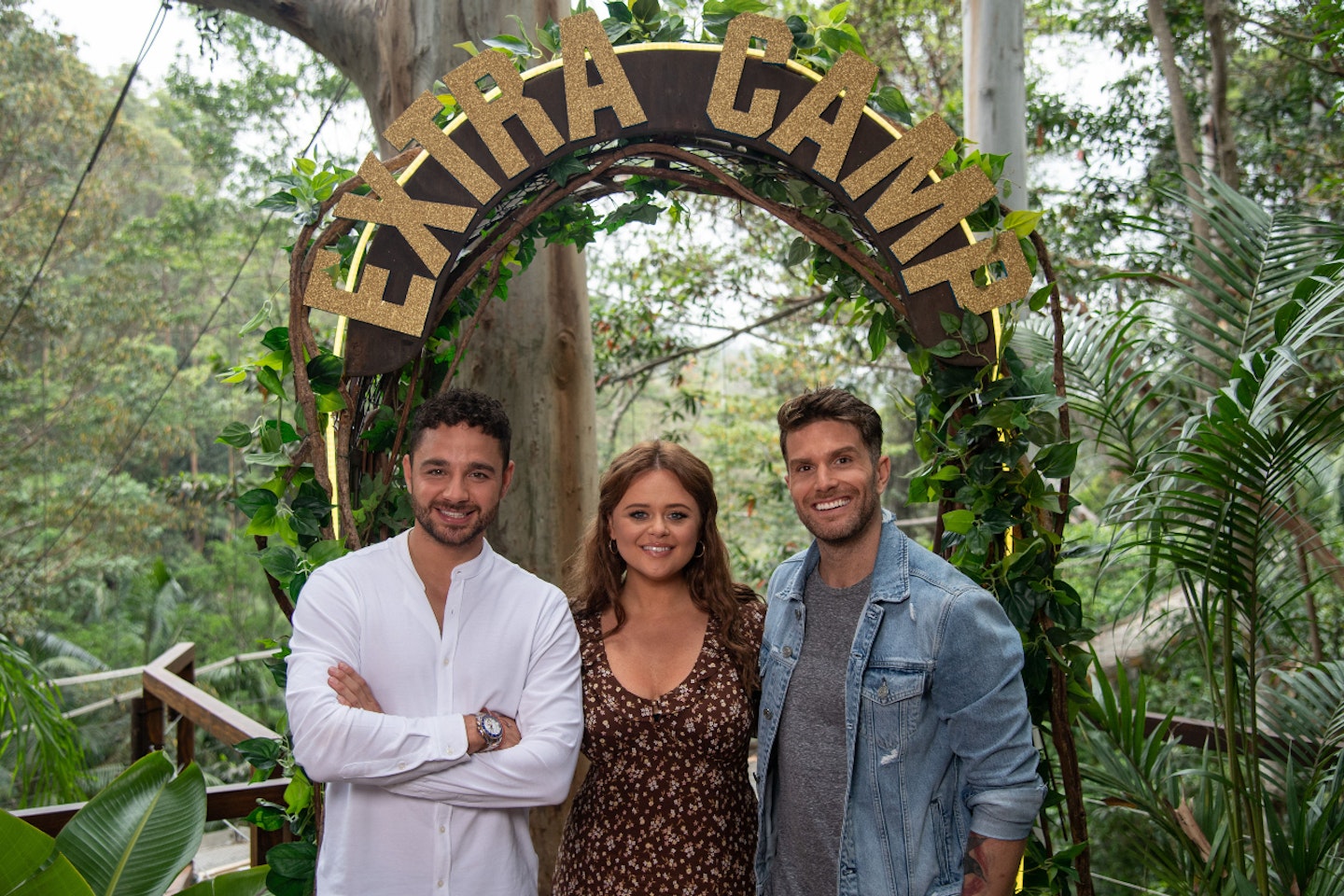 Adam Thomas, Emily Atack and Joel Dommett