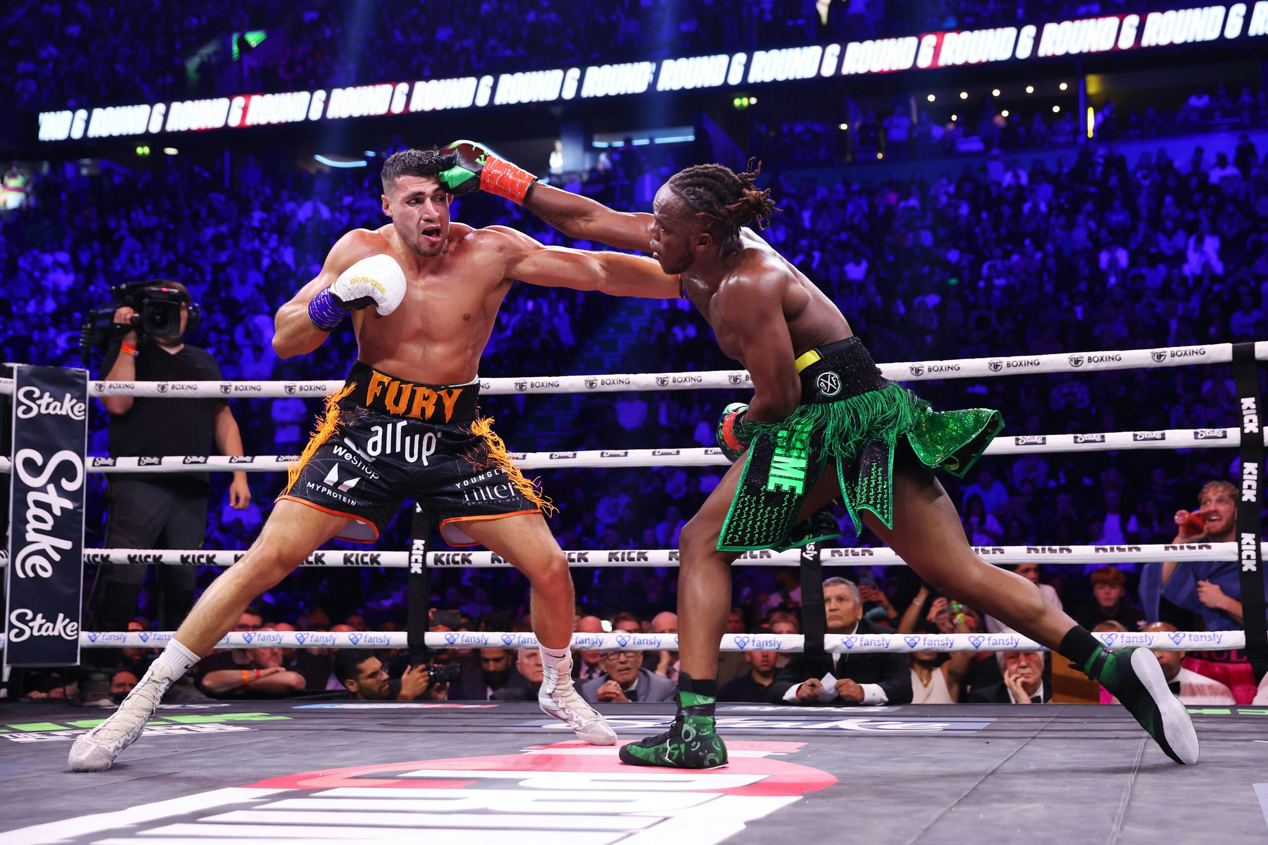 KSI (Olajide Olayinka Williams) and Tommy Fury boxing match