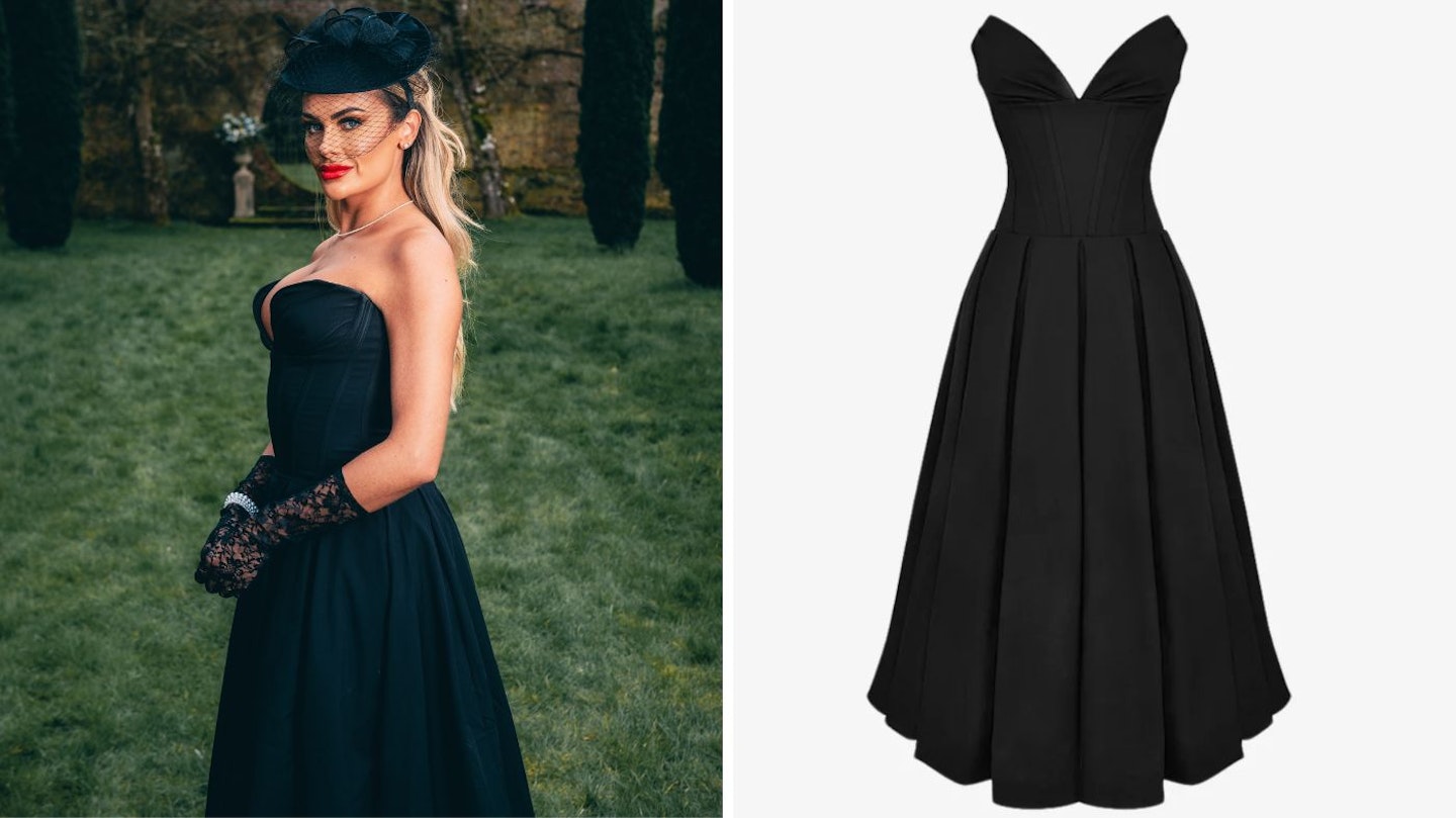  Amy's black final vows gown