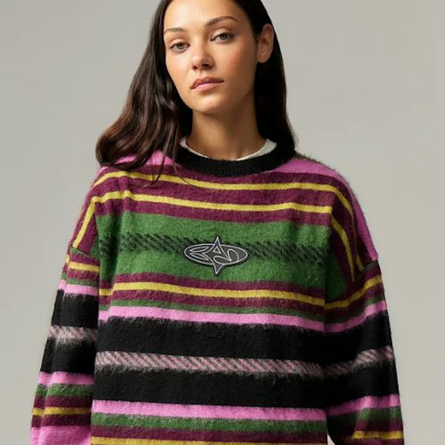 Basic Pleasure Mode UO Exclusive Stripe Kurt Jumper