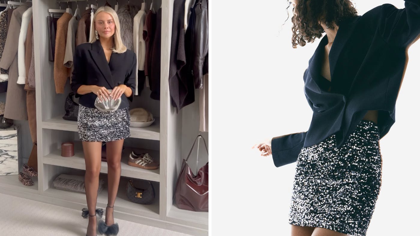 H&M's 23 sequin skirt is here to save your Christmas party outfit