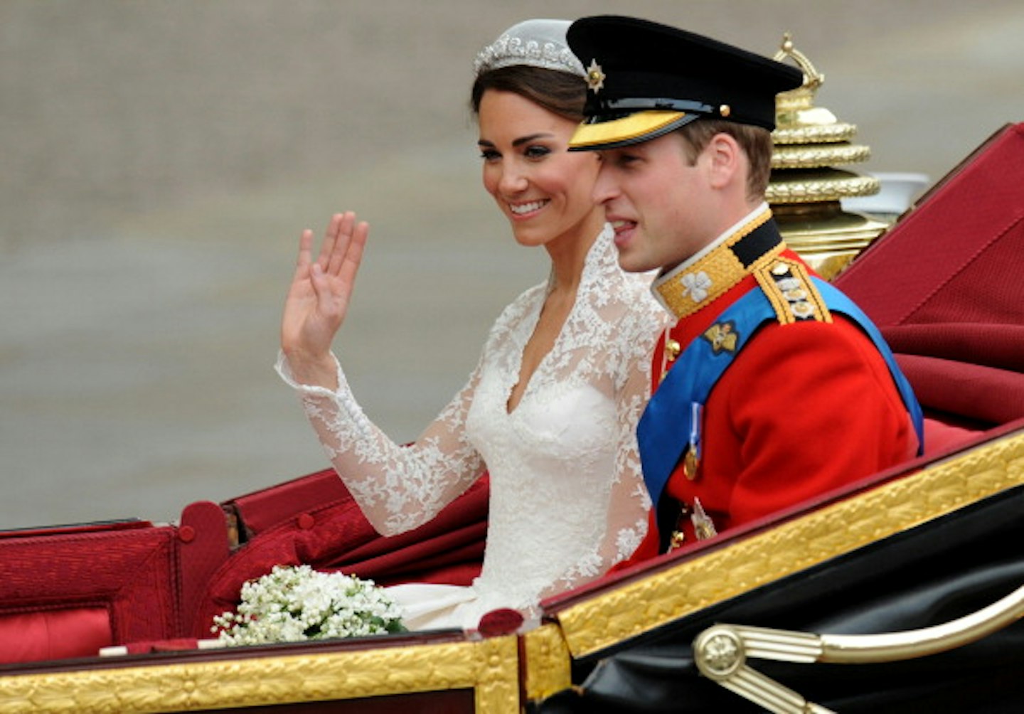 Kate and wills at their wedding