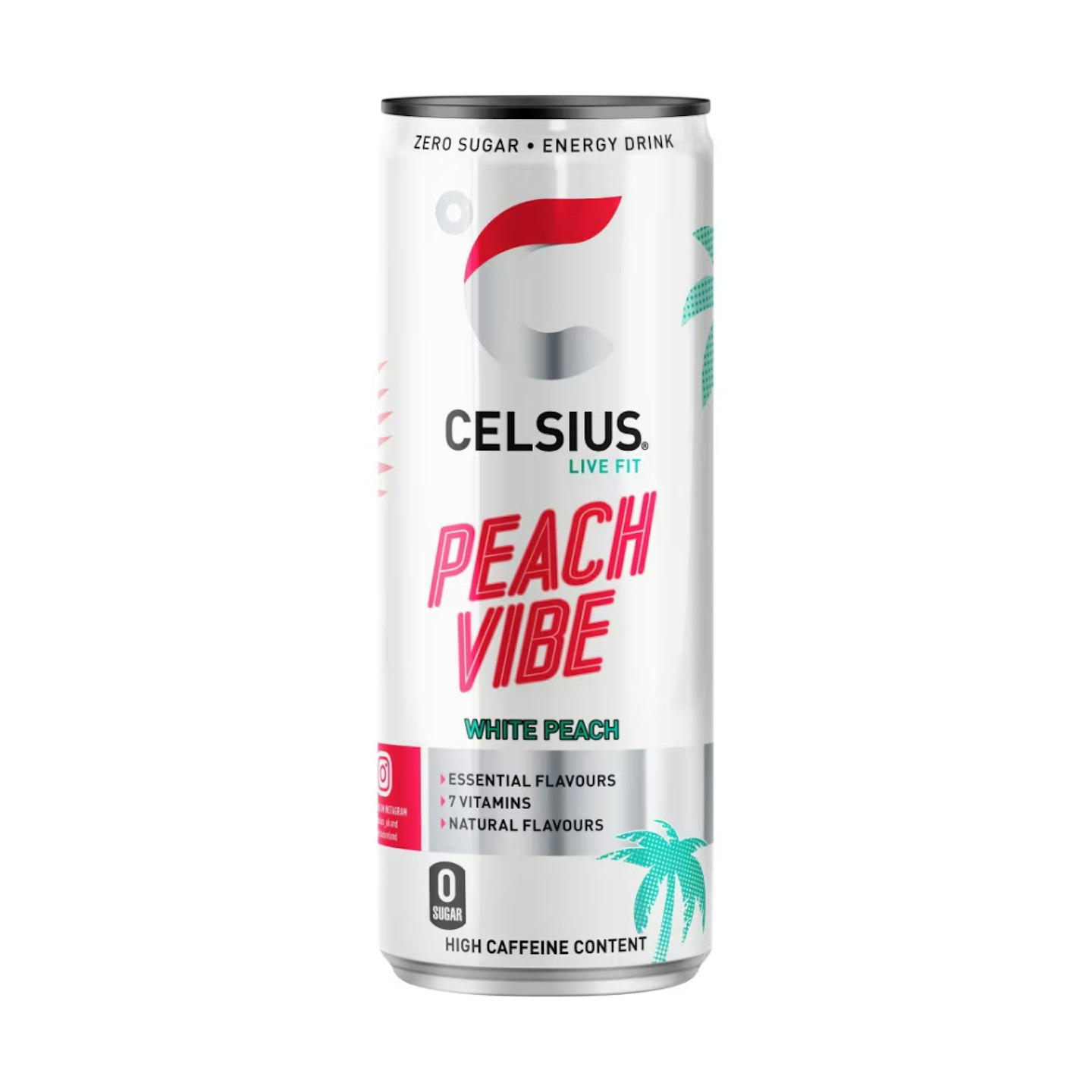 CELSIUS Sparkling Peach Energy Vibe  