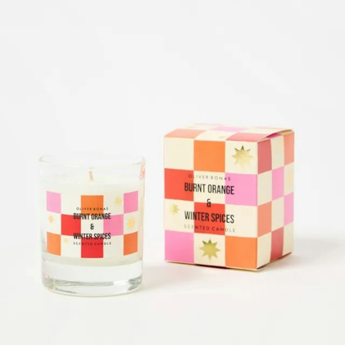 Oliver Bonas Burnt Orange & Winter Spices Scented Christmas Candle