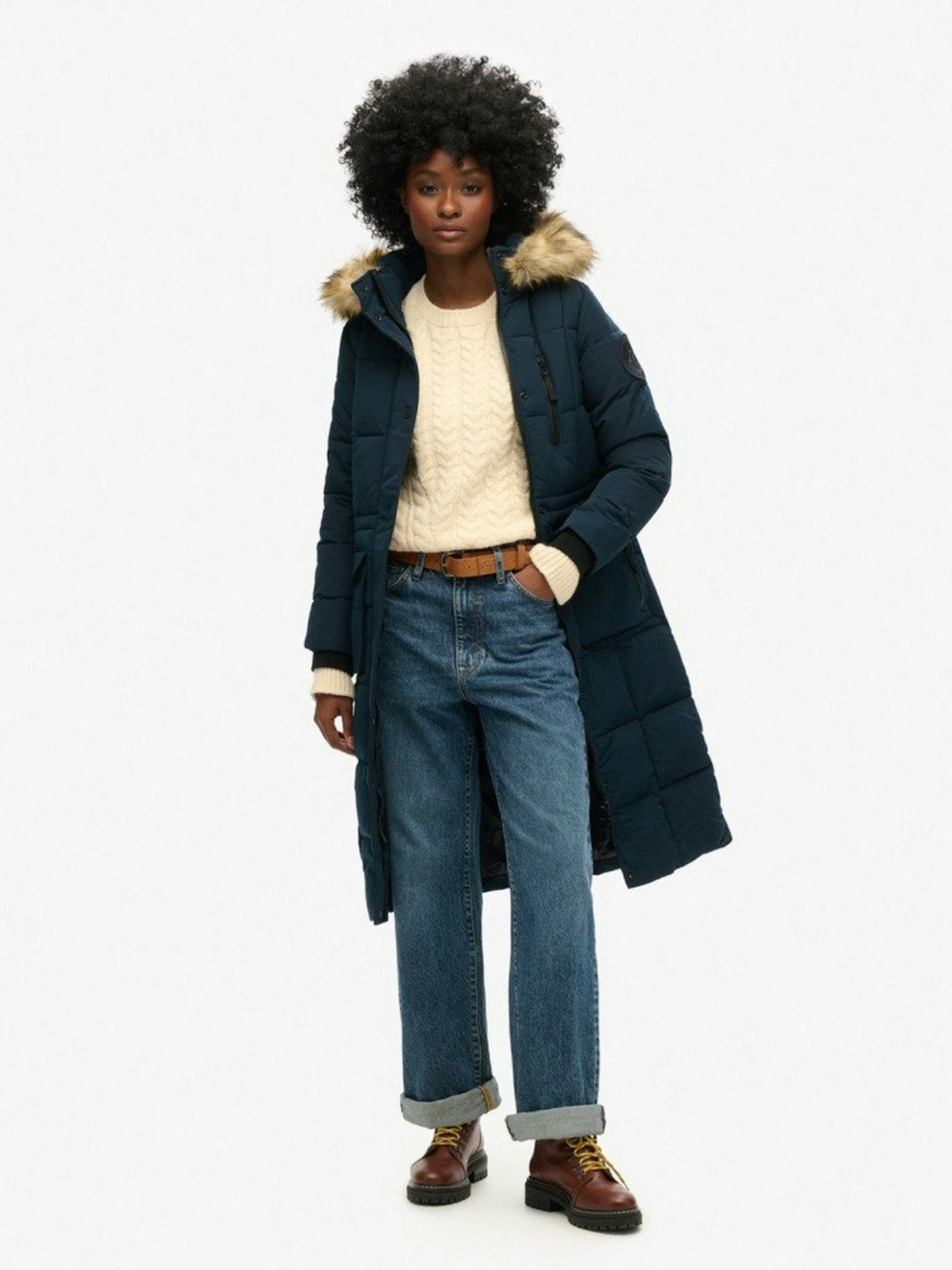 Longline Faux Fur Everest Coat