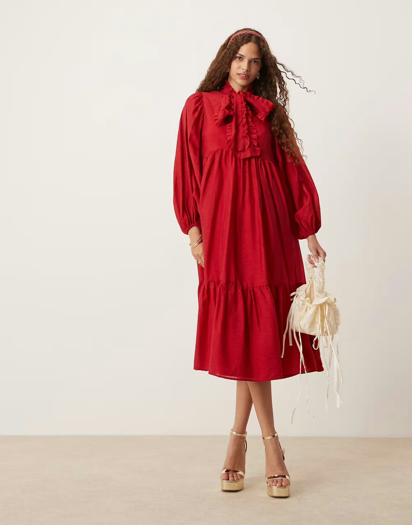 Sister Jane bow shirt midaxi dress