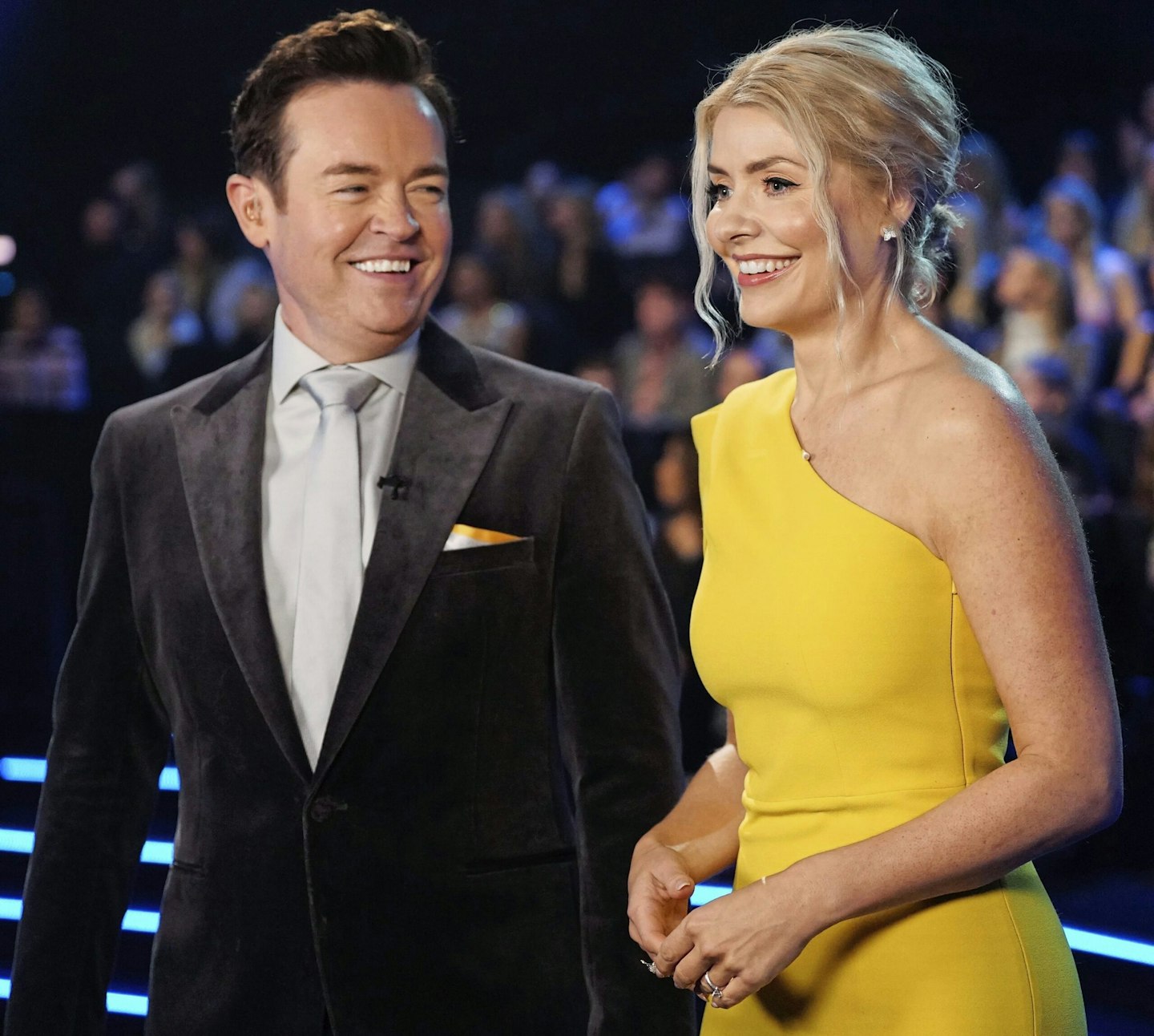 Holly Willoughby with her You Bet! and Dancing on Ice co-host Stephen Mulhern