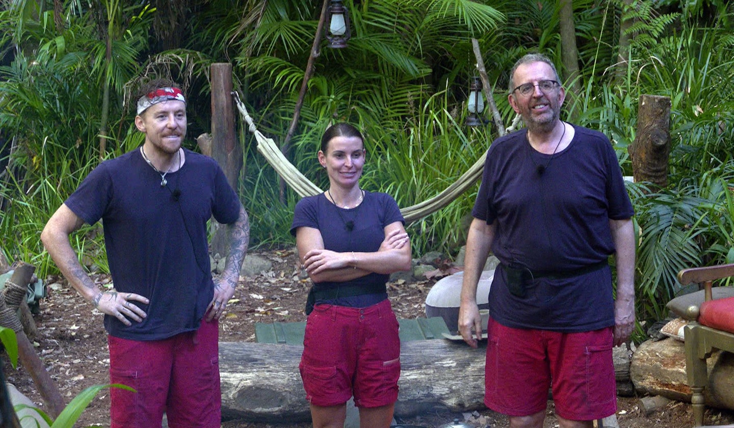 I'm A Celebrity finalists Danny Jones, Coleen Rooney and Rev Richard Coles