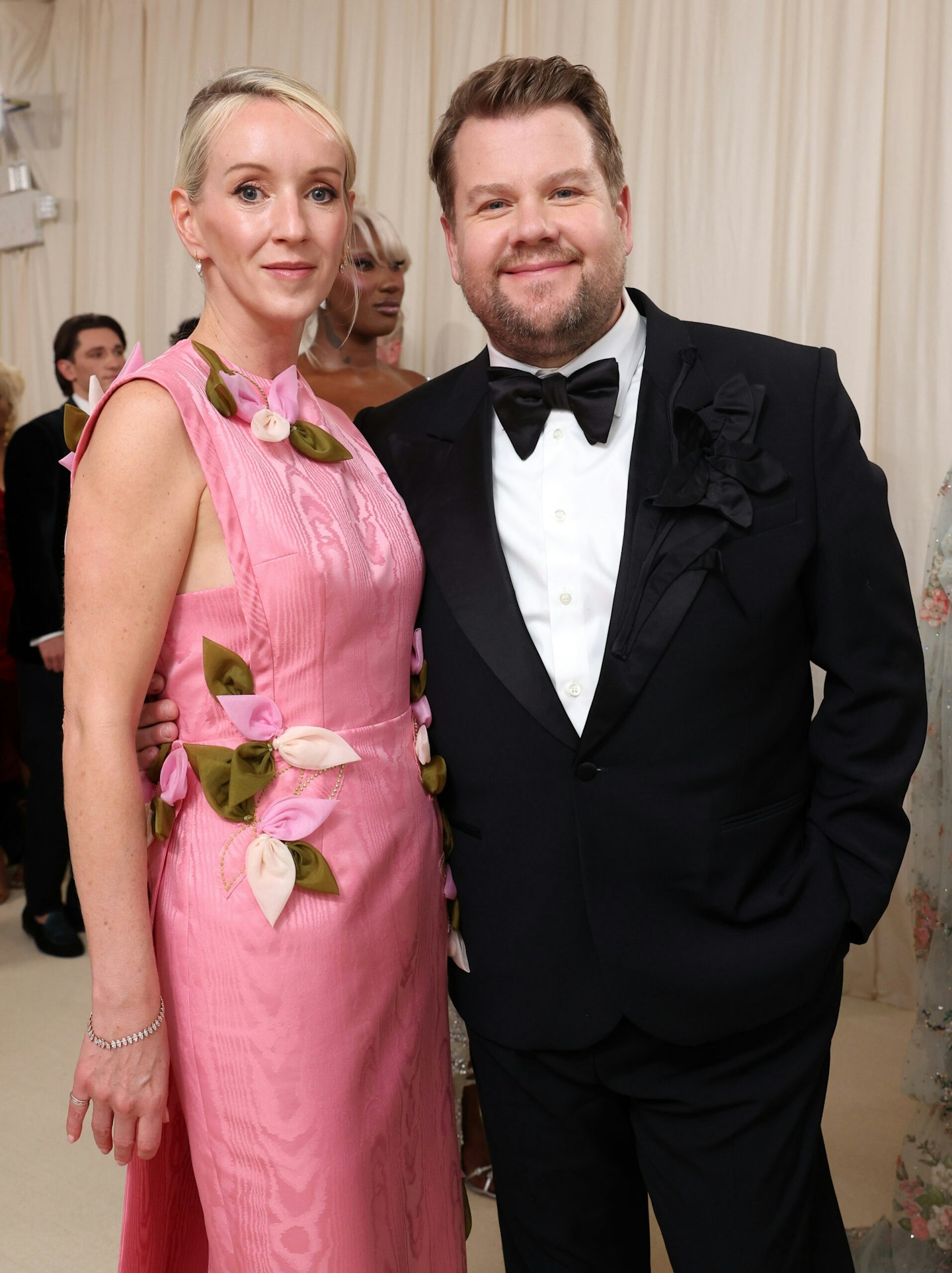 James Corden and Julia Carey