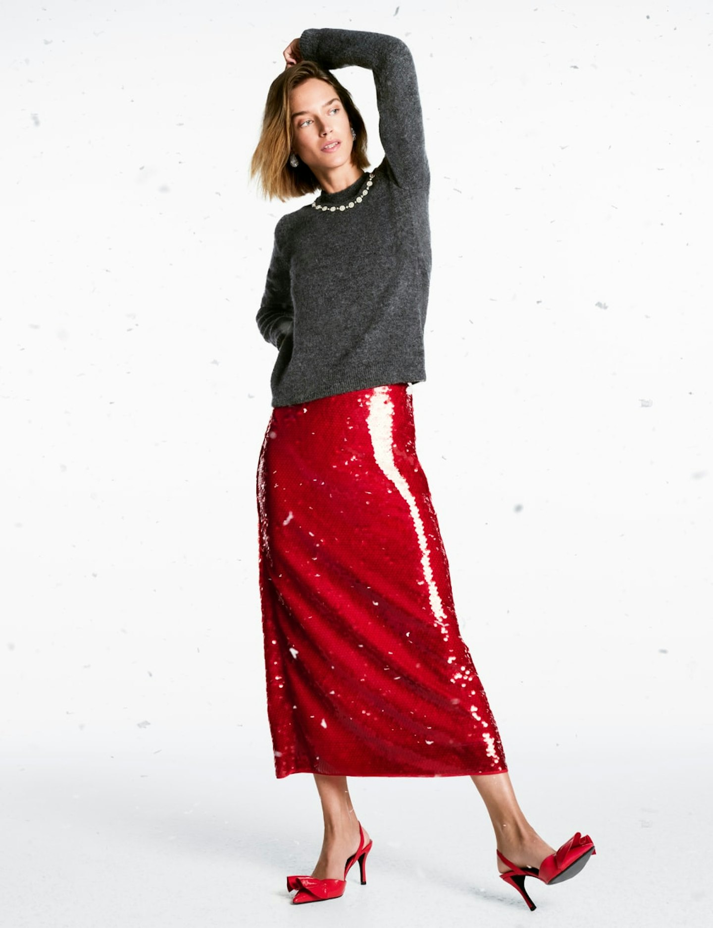 M&S Sequin Midaxi Pencil Skirt