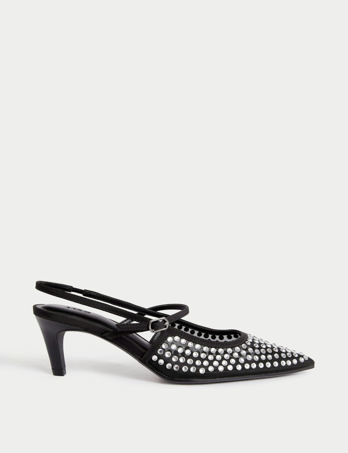 M&S Sparkle Kitten Heel Shoes