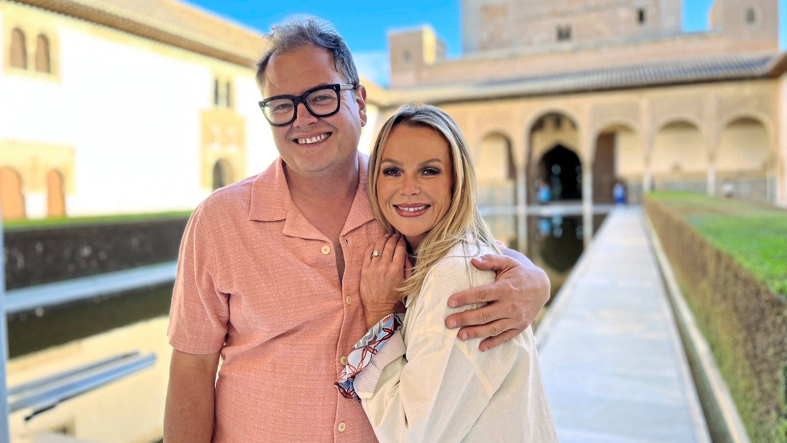 Alan Carr and Amanda Holden: 'We match each other drink for drink'