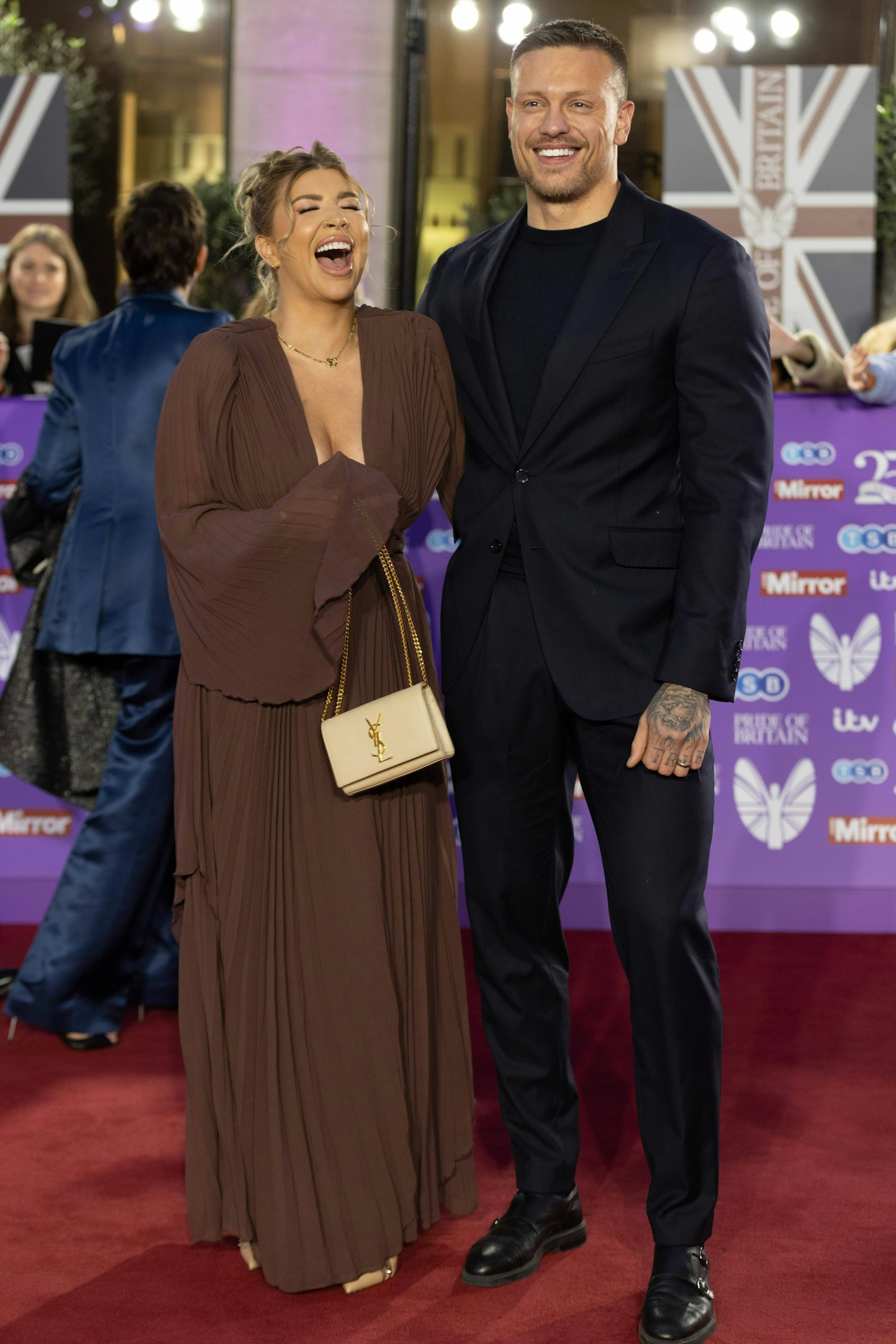 Alex and Olivia Bowen at the Pride of Britain Awards in October