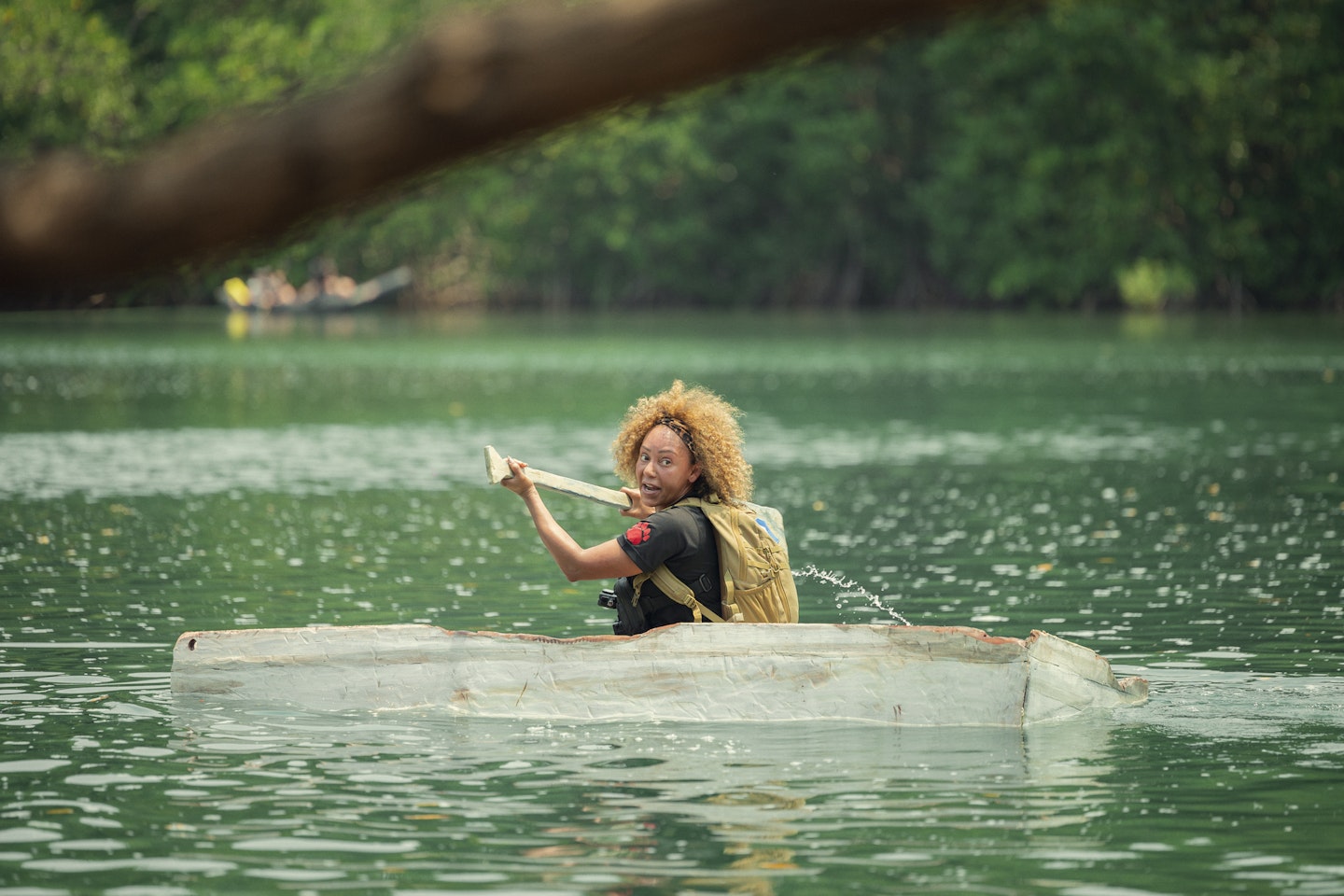 Mel B in Celebrity Bear Hunt