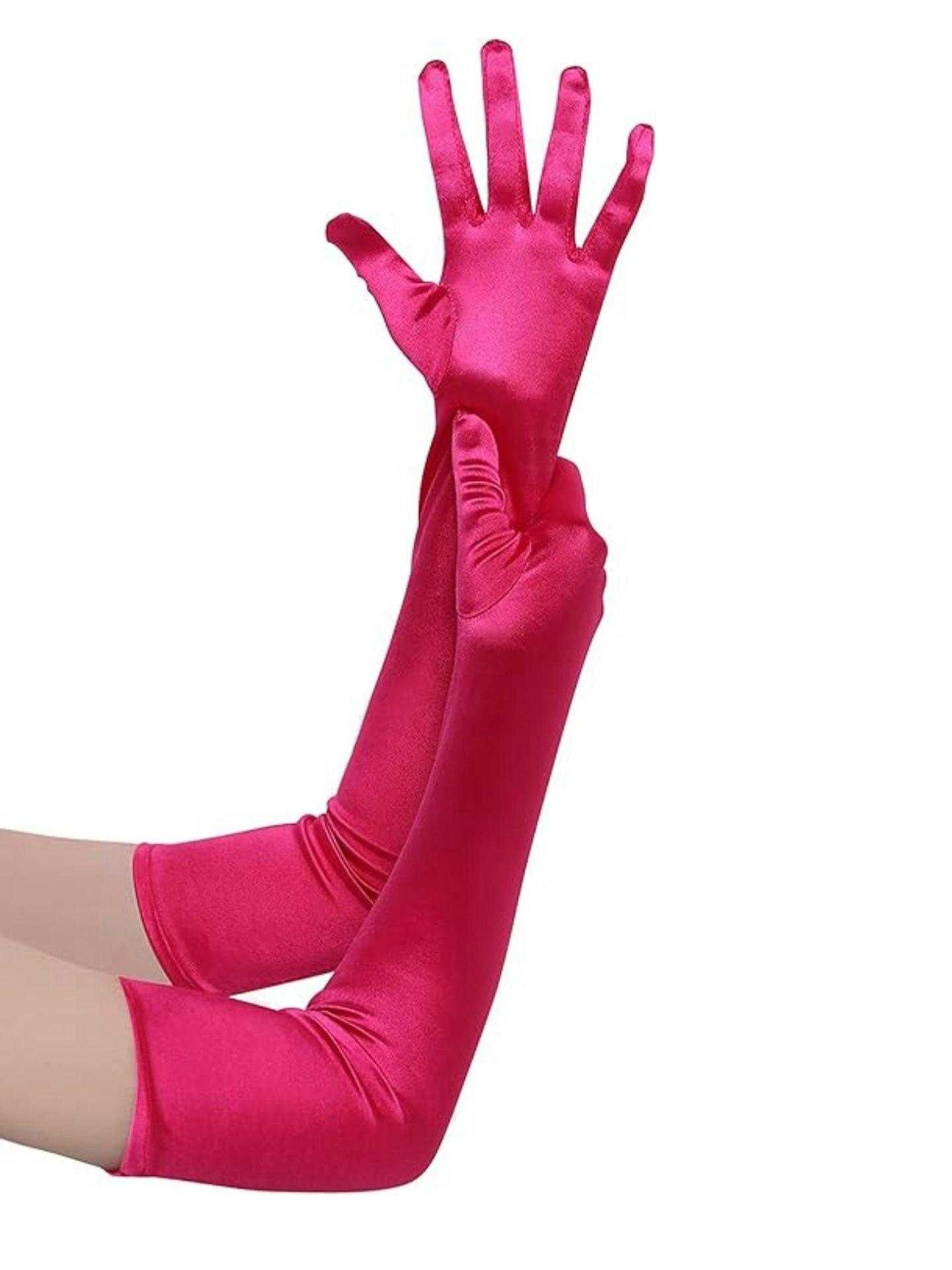 Amazon Pink Evening Gloves