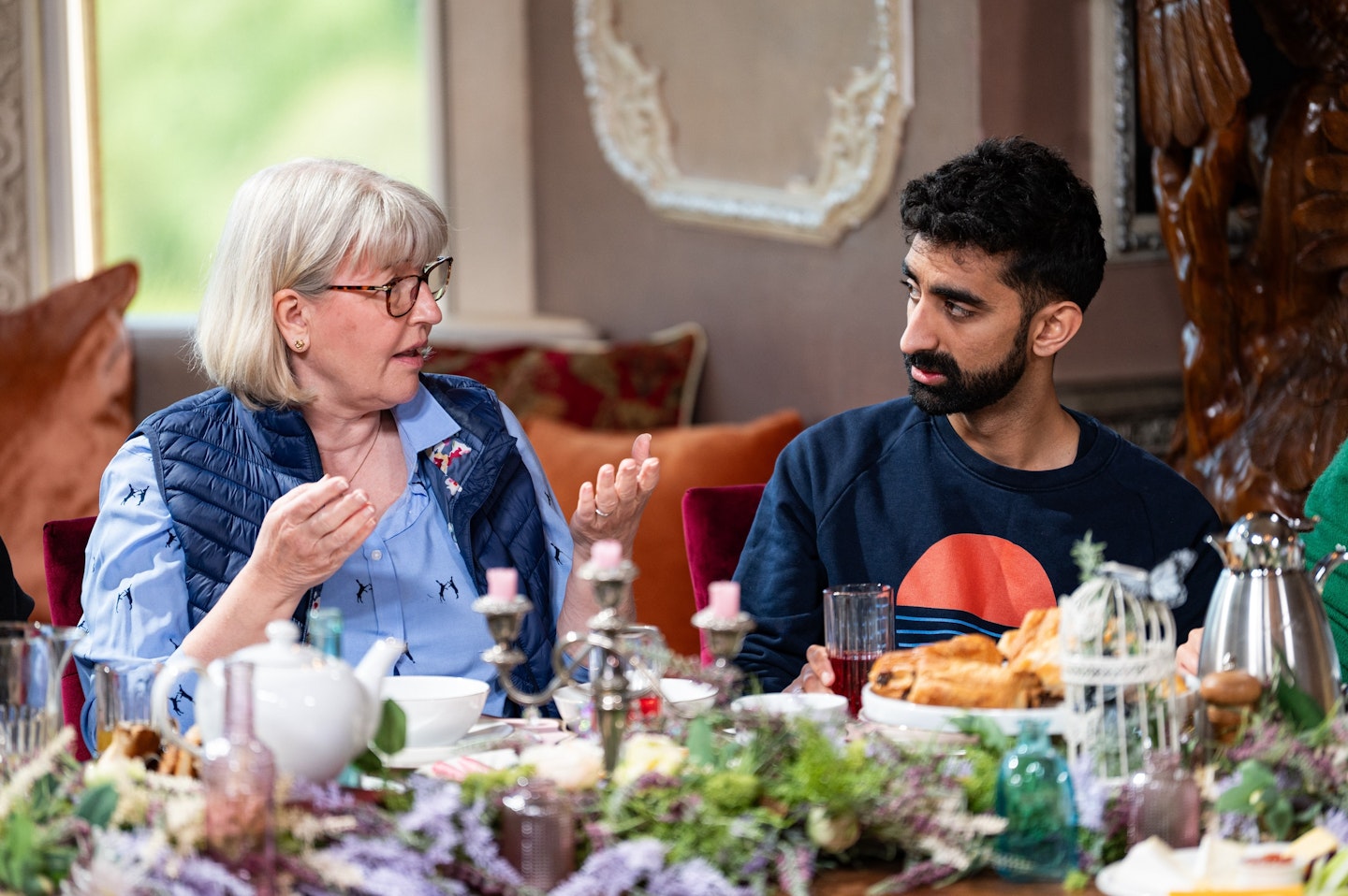 Lisa and Kasim at Breakfast