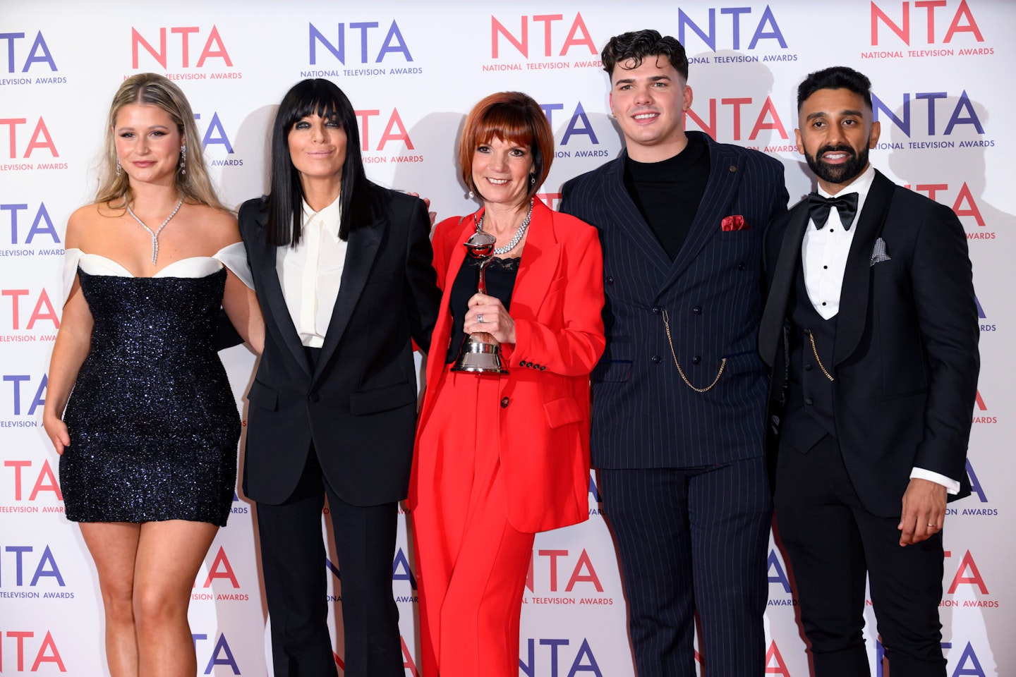 Mollie Pearce, Claudia Winkleman, Diane Carson, Harry Clark and Jaz Singh at The NTAs 2024