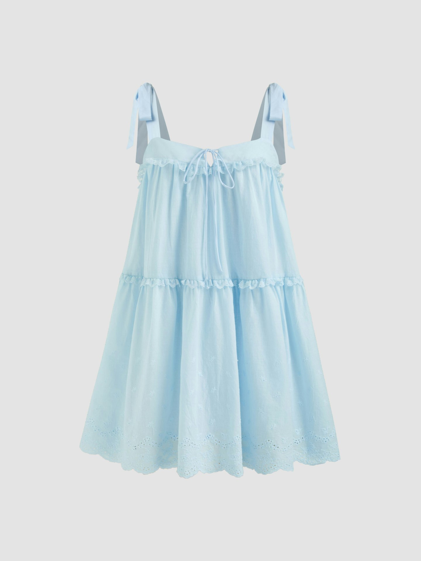 Cider Square Neck Babydoll Dress