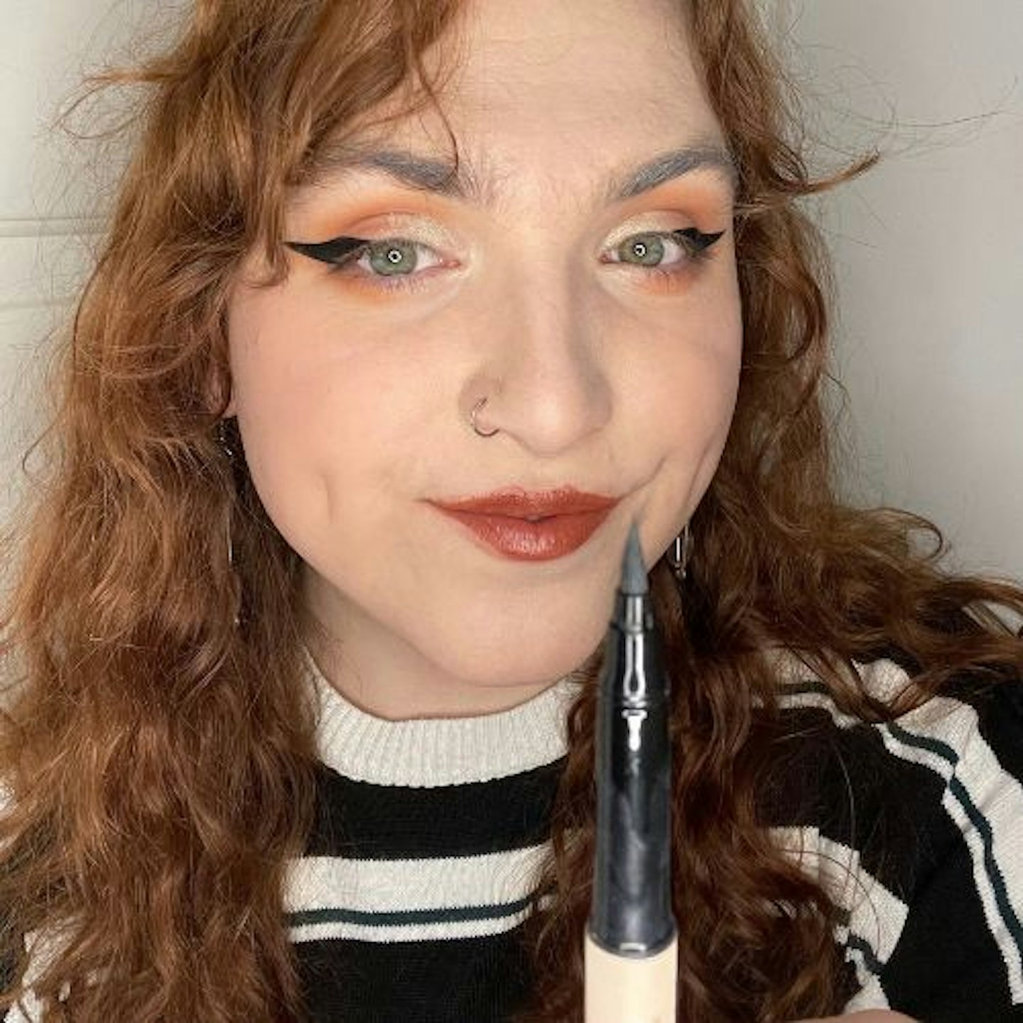 Piper with Rare Beauty Perfect Strokes Matte Liquid Liner