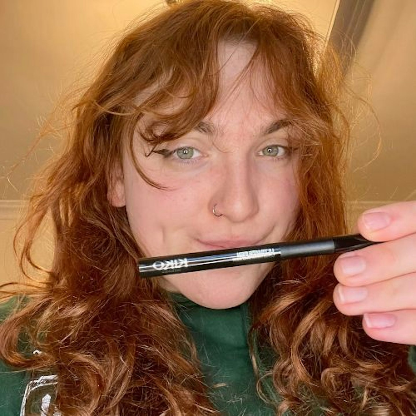 Piper-Ivy testing Kiko Milano Ultimate Pen Eyeliner