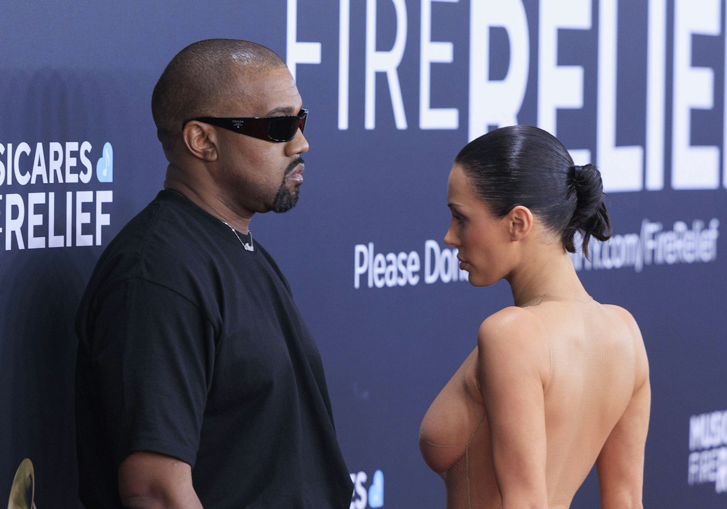 Kanye West and wife Bianca Censori