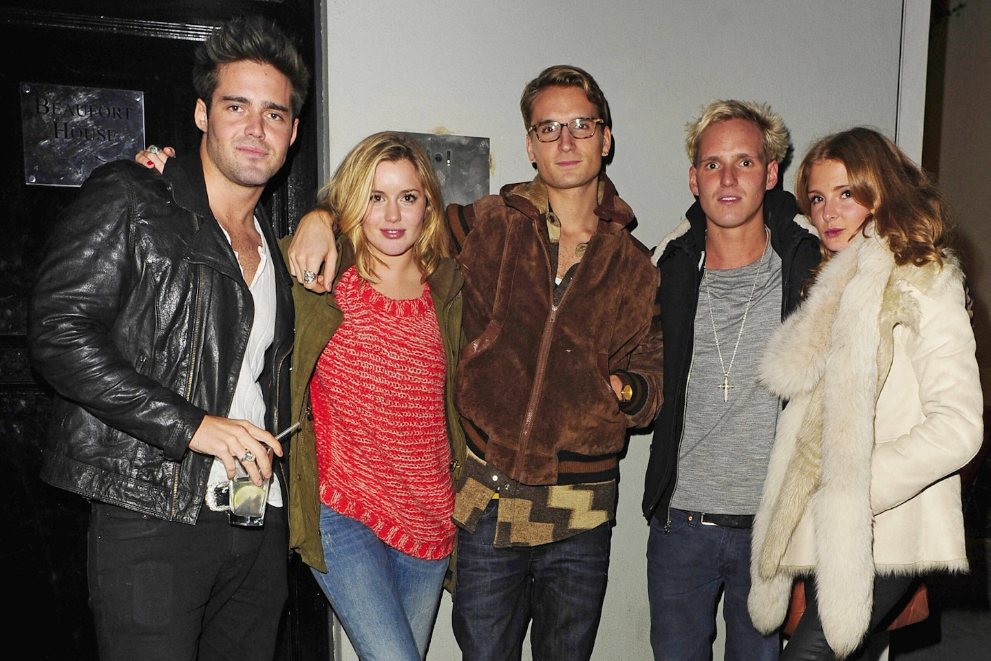 Spencer Matthews, Caggie Dunlop, Oliver Proudlock, Jamie Laing, and Millie Mackintosh