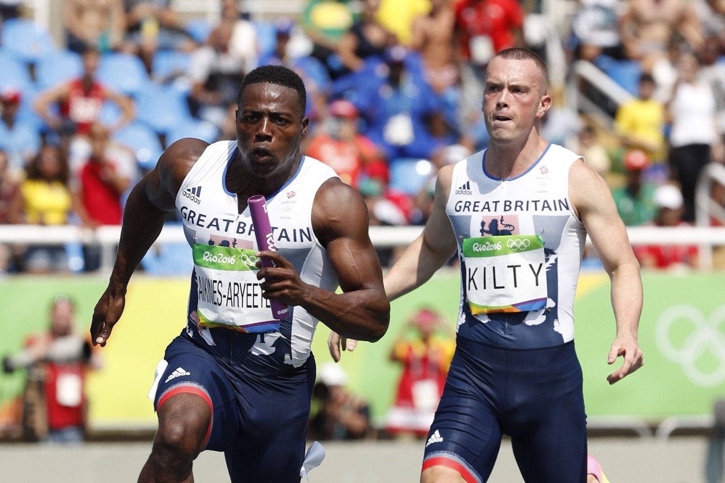 Nitro aka Harry Aikines-Aryeetey competing at the 2016 Olympics