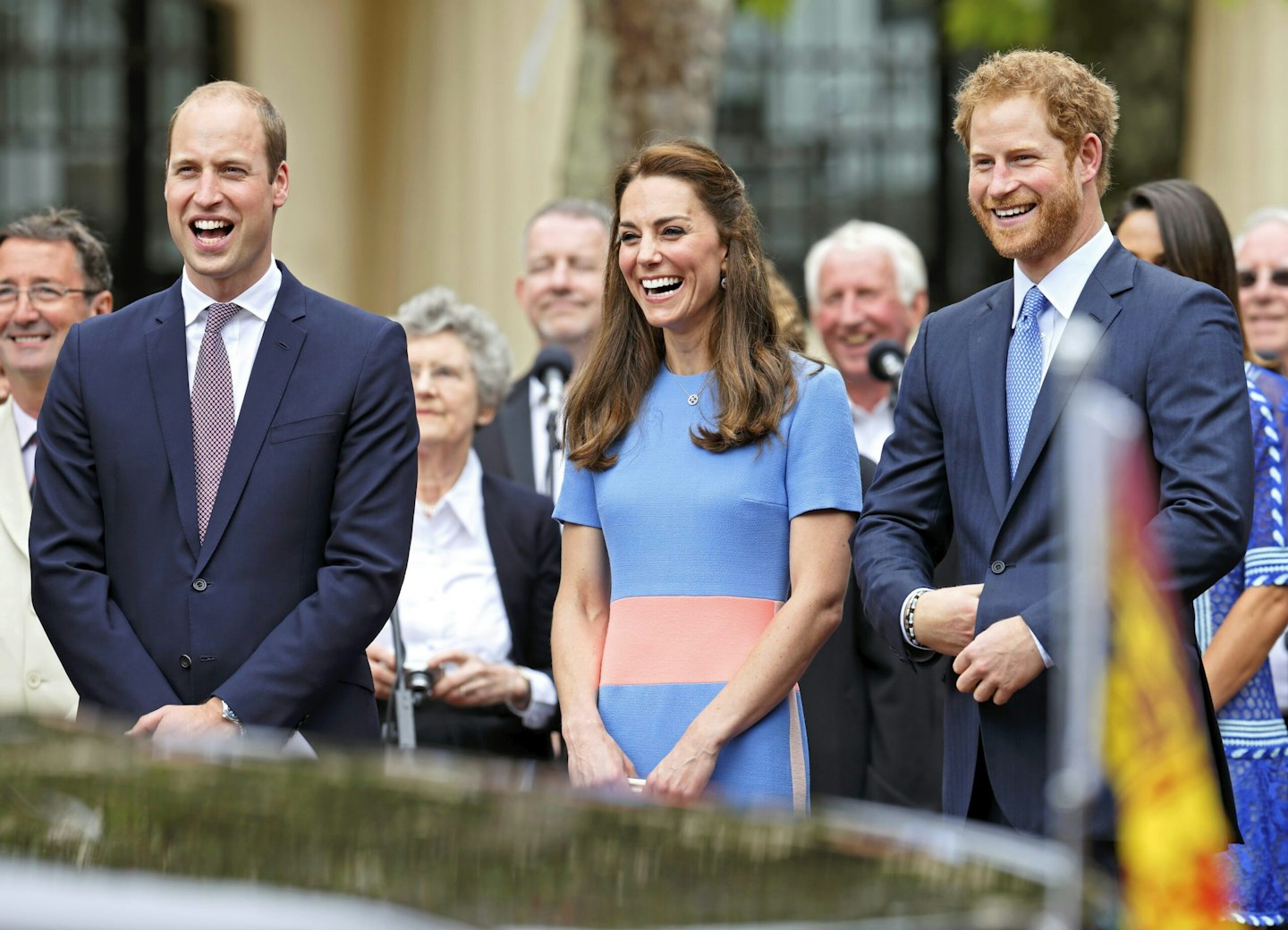 Prince William, Kate Middleton and Prince Harry during happier times