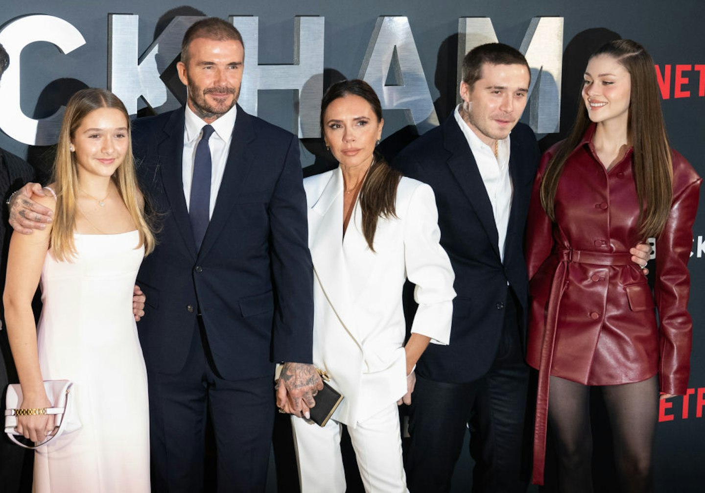 David Beckham and his brood
