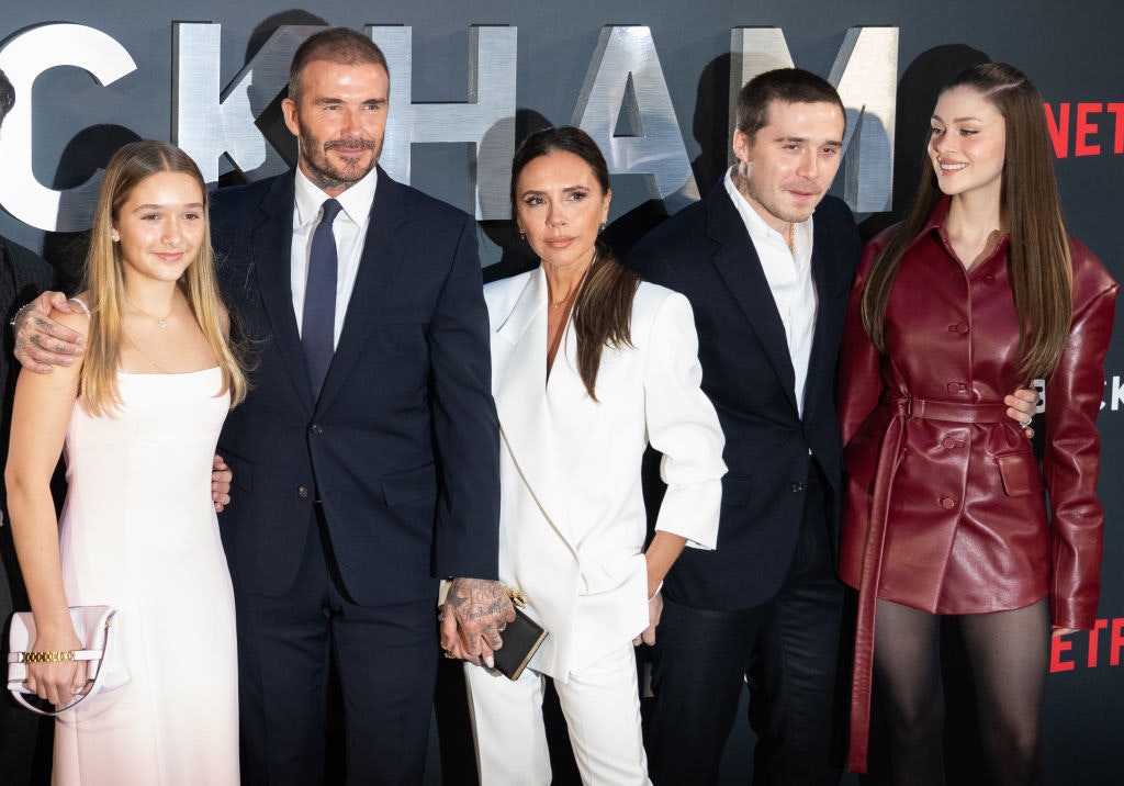 David Beckham and his brood