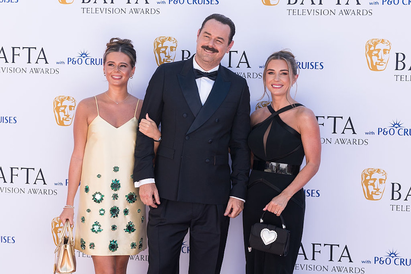 Dani Dyer with dad Danny and sister Sunnie Jo