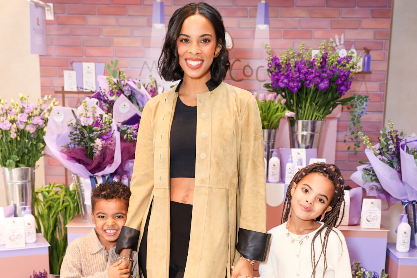 Rochelle Humes with daughter Valentina and son Blake